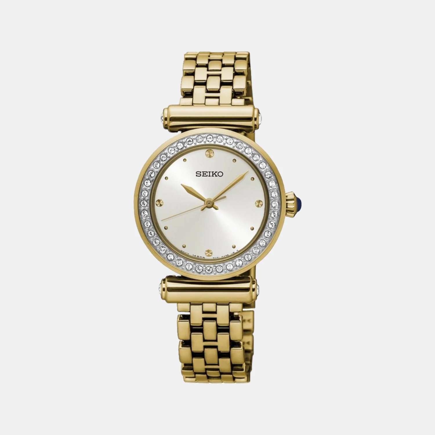 Dress Women Quartz White Dial Analog Stainless Steel Watch SRZ468P1