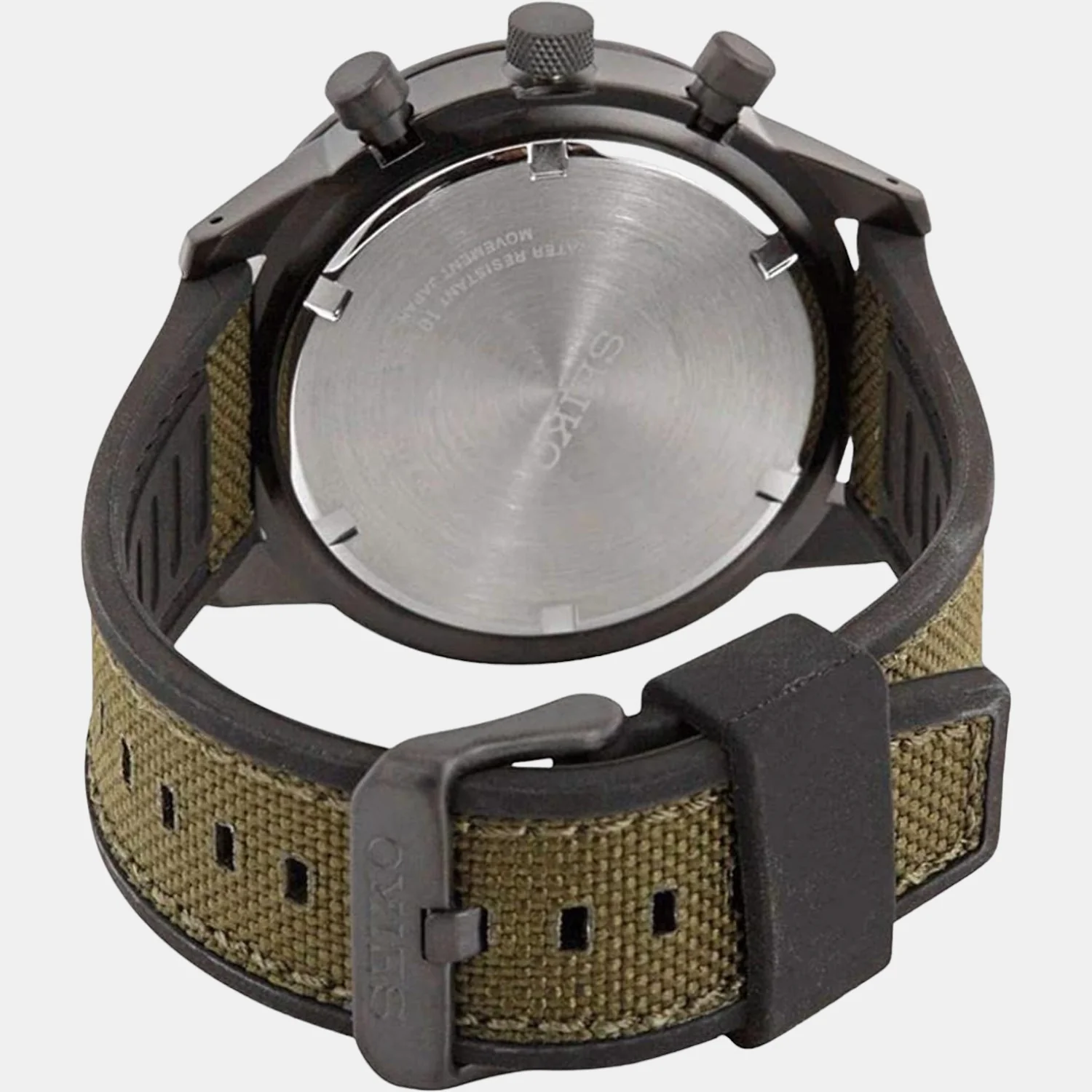 Men Quartz Black Dial Chronograph Silicone Watch SSB369P1 - Image 2