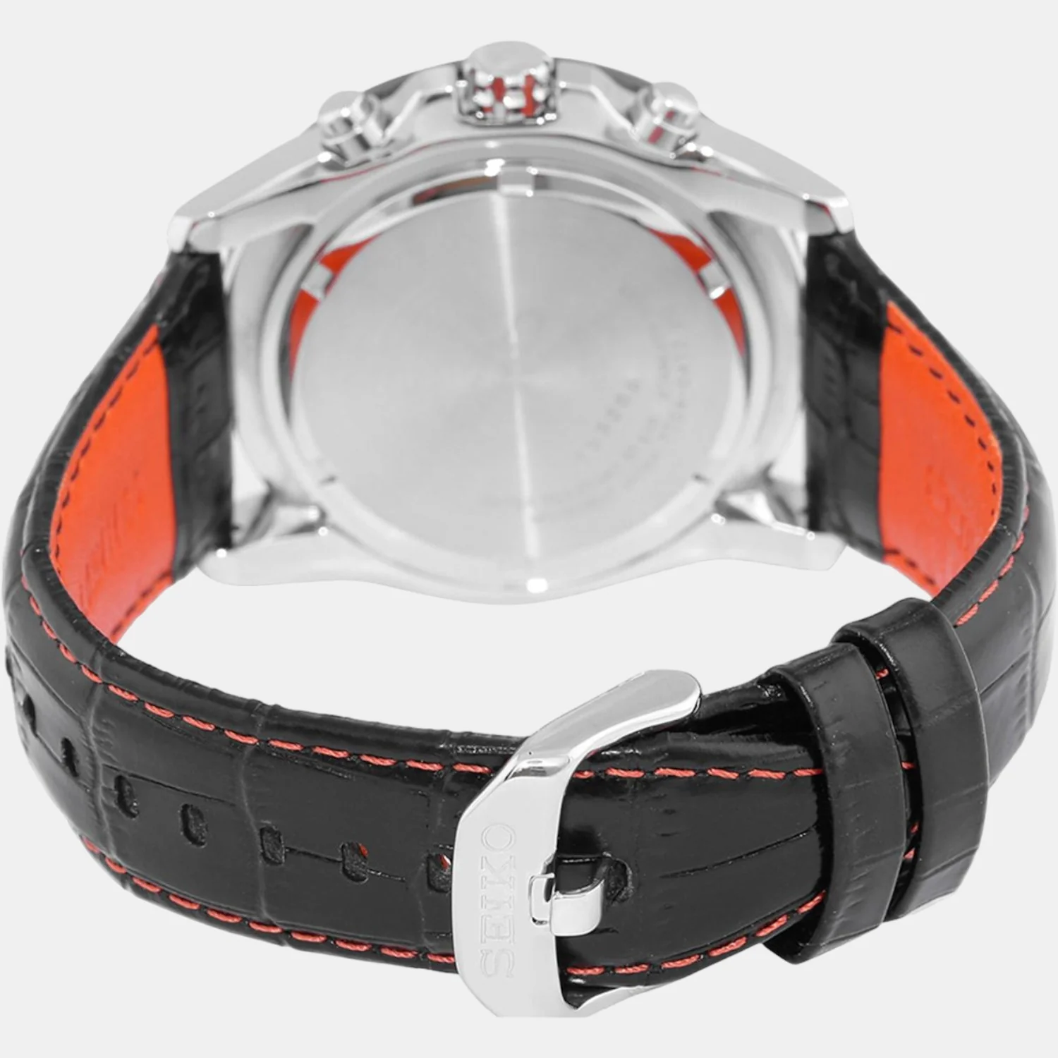 Men Quartz Black Dial Chronograph Stainless Steel Watch SPC237P1 - Image 2