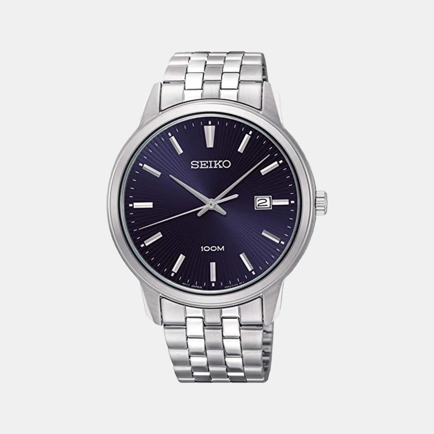 Men Quartz Blue Dial Analog Stainless Steel Watch SUR259P1