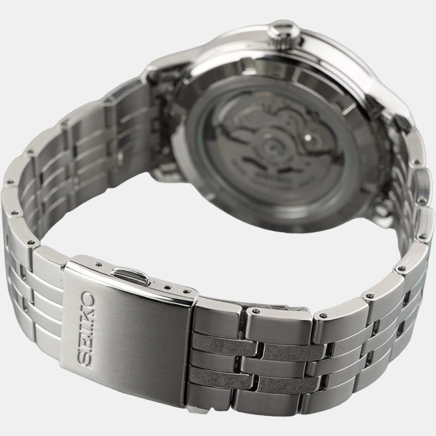 Men Quartz White Dial Analog Stainless Steel Watch SRPH85K1 - Image 4