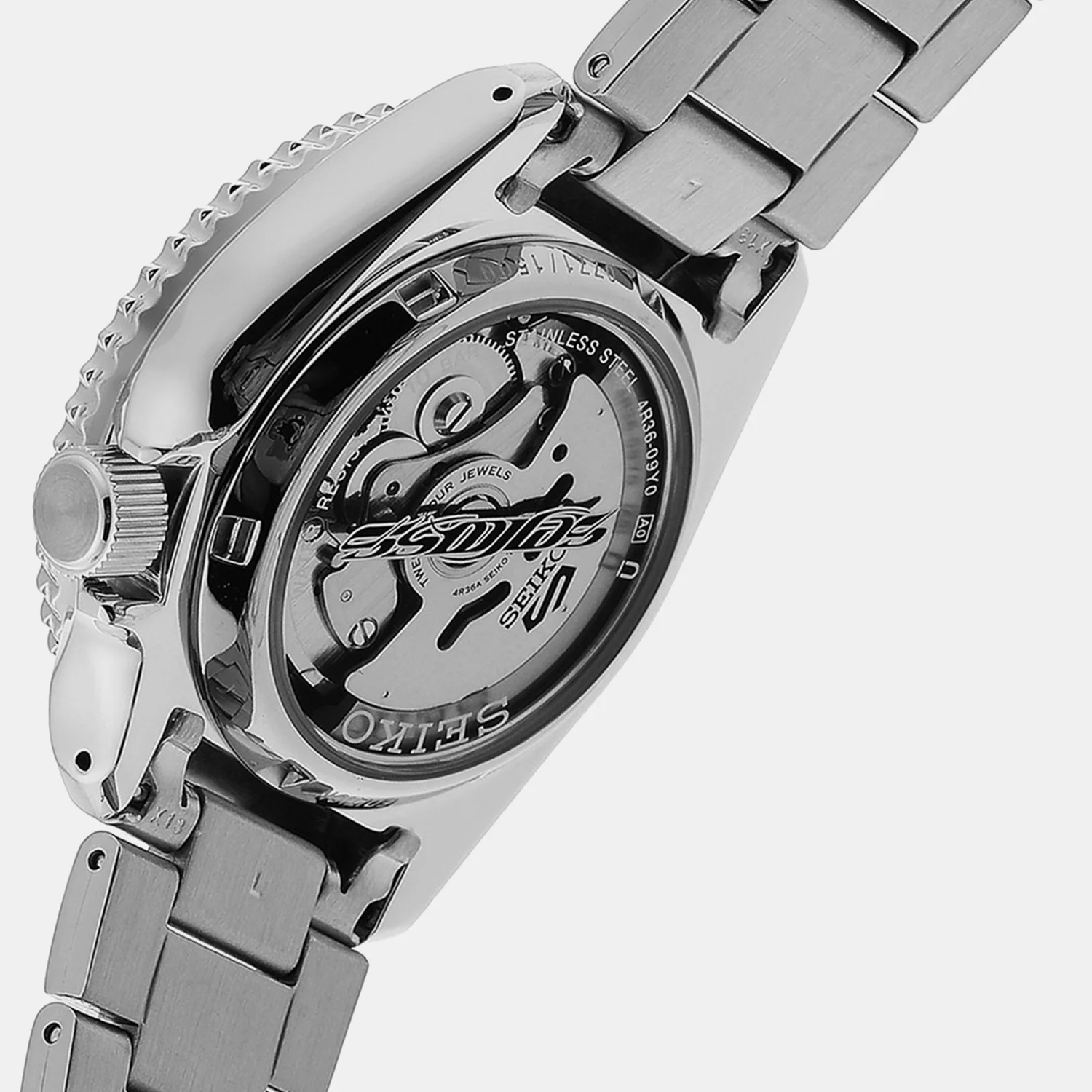 New 5 Sports Men Automatic Two Tone Dial Analog Stainless Steel Watch SRPG65K1 - Image 4