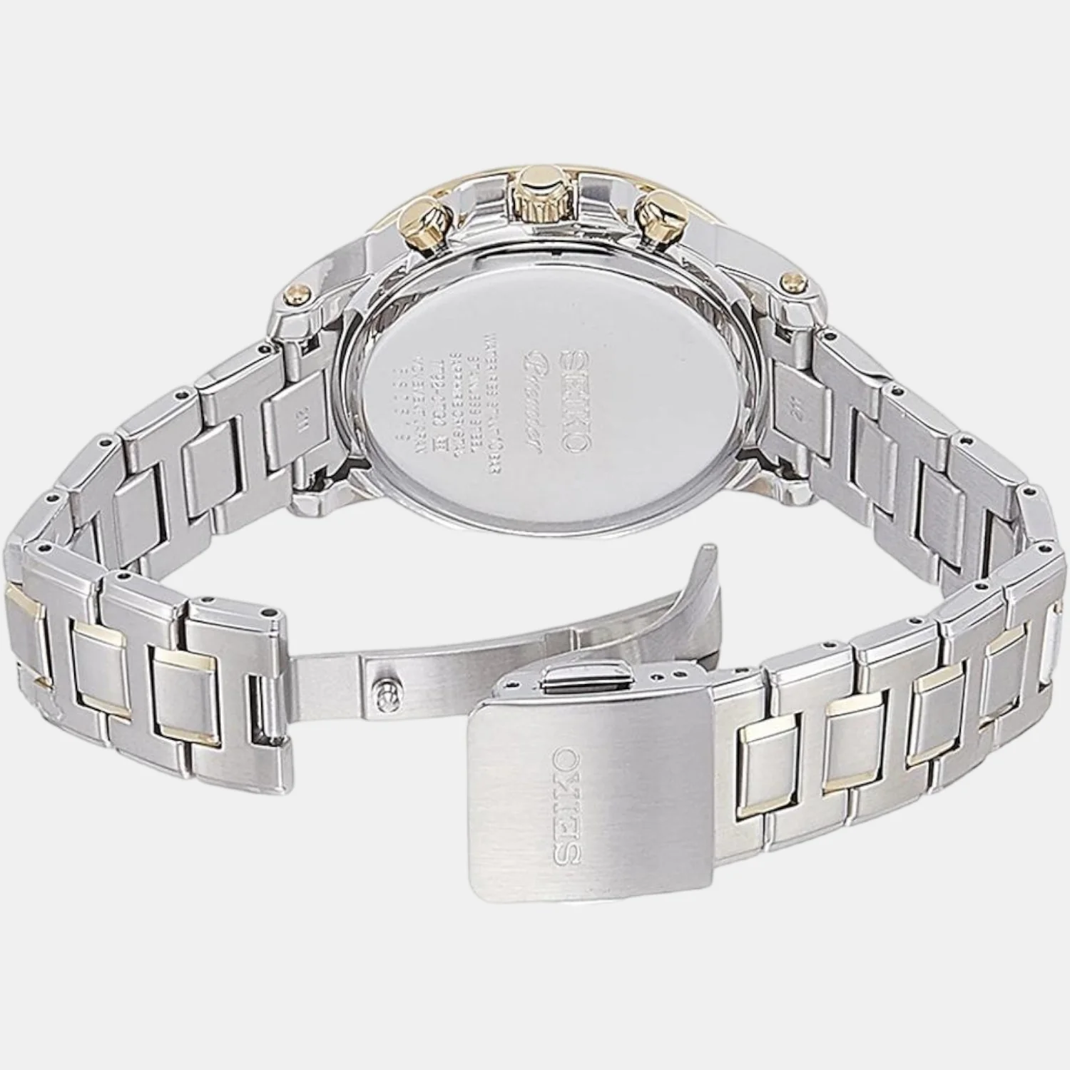 Premier Women Quartz Beige Dial Chronograph Stainless Steel Watch SNDV70P1 - Image 2