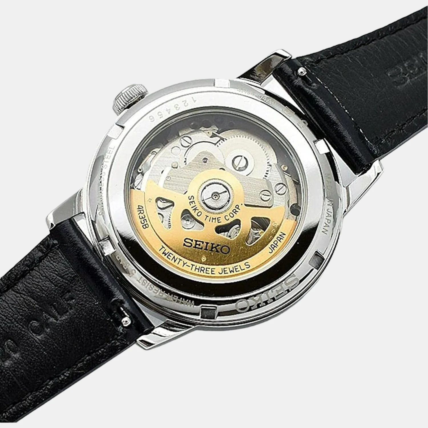 Presage Men Automatic Blue Dial Analog Leather Watch SRPE43J1 - Image 4