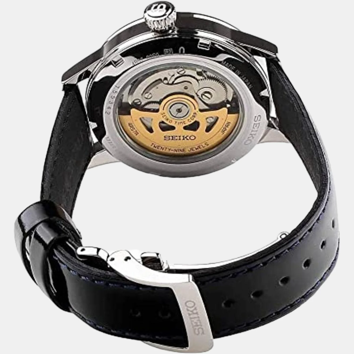 Presage Men Automatic Blue Dial Analog Leather Watch SSA343J1 - Image 3