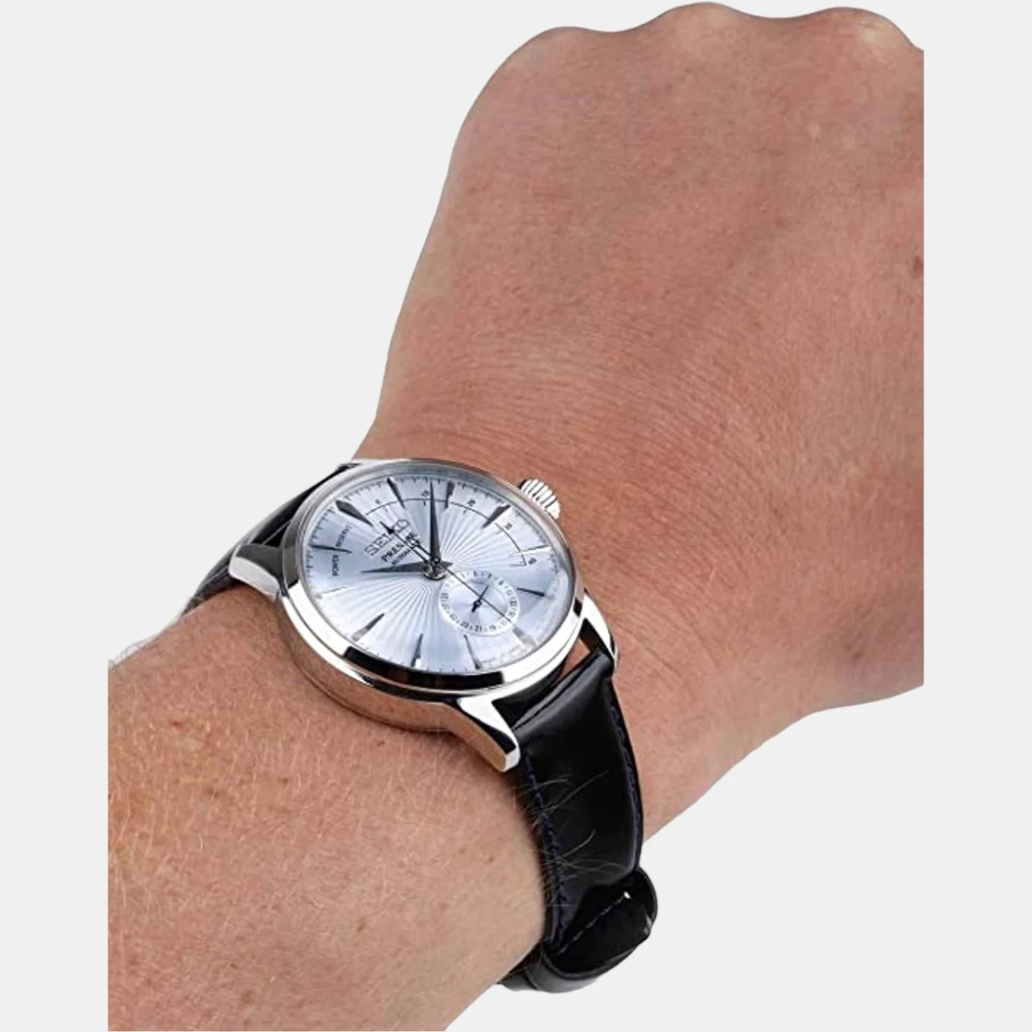 Presage Men Automatic Blue Dial Analog Leather Watch SSA343J1 - Image 5