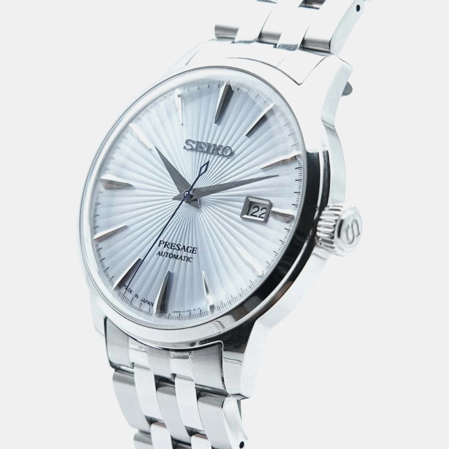 Presage Cocktail Time Men Automatic Blue Dial Analog Stainless Steel Watch SRPE19J1 - Image 6