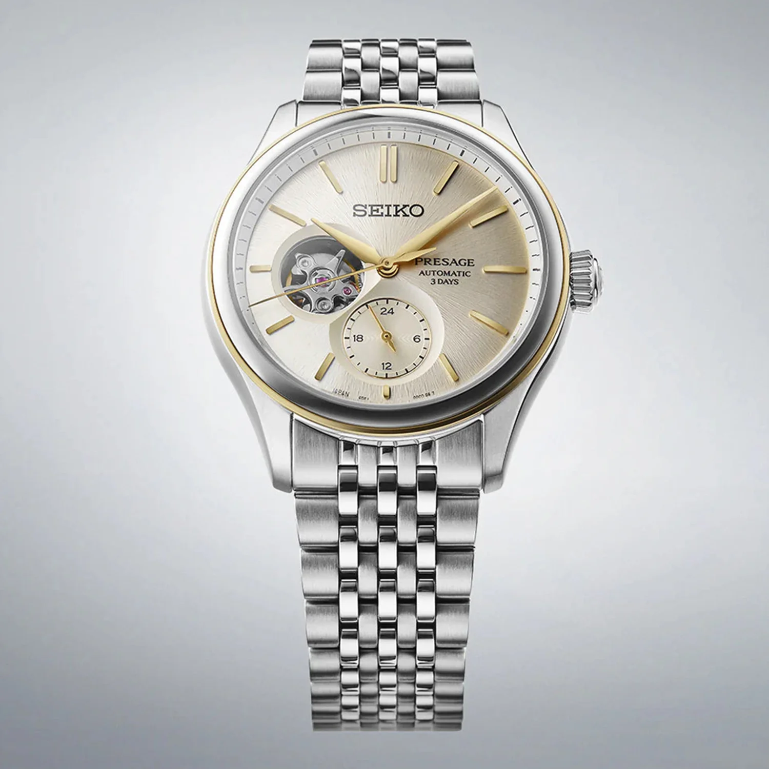 Presage Men Automatic Champagne Dial Analog Stainless Steel Watch SPB480J1 - Image 4
