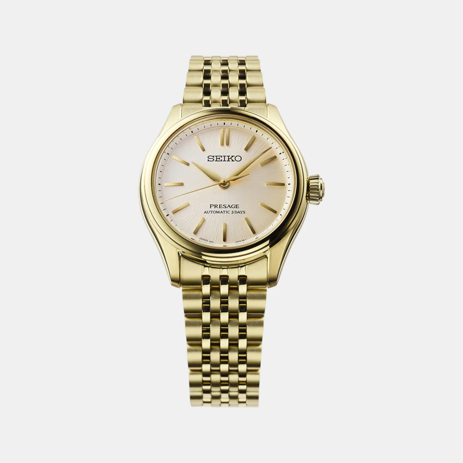 Presage Men Automatic Gold Dial Analog Stainless Steel Watch SPB524J1 - Image 3