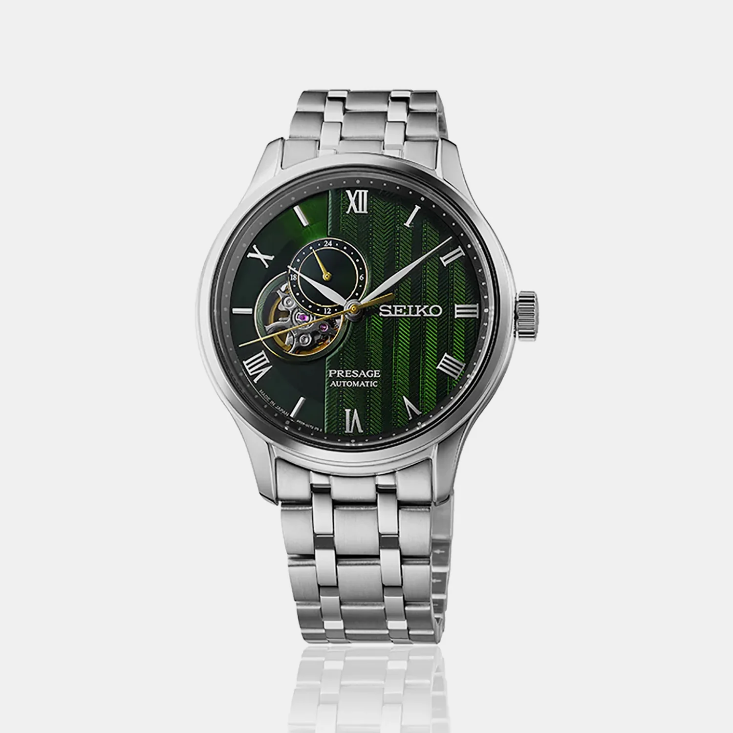 Presage Men Automatic Green Dial Analog Stainless Steel Watch SSA463J1 - Image 2