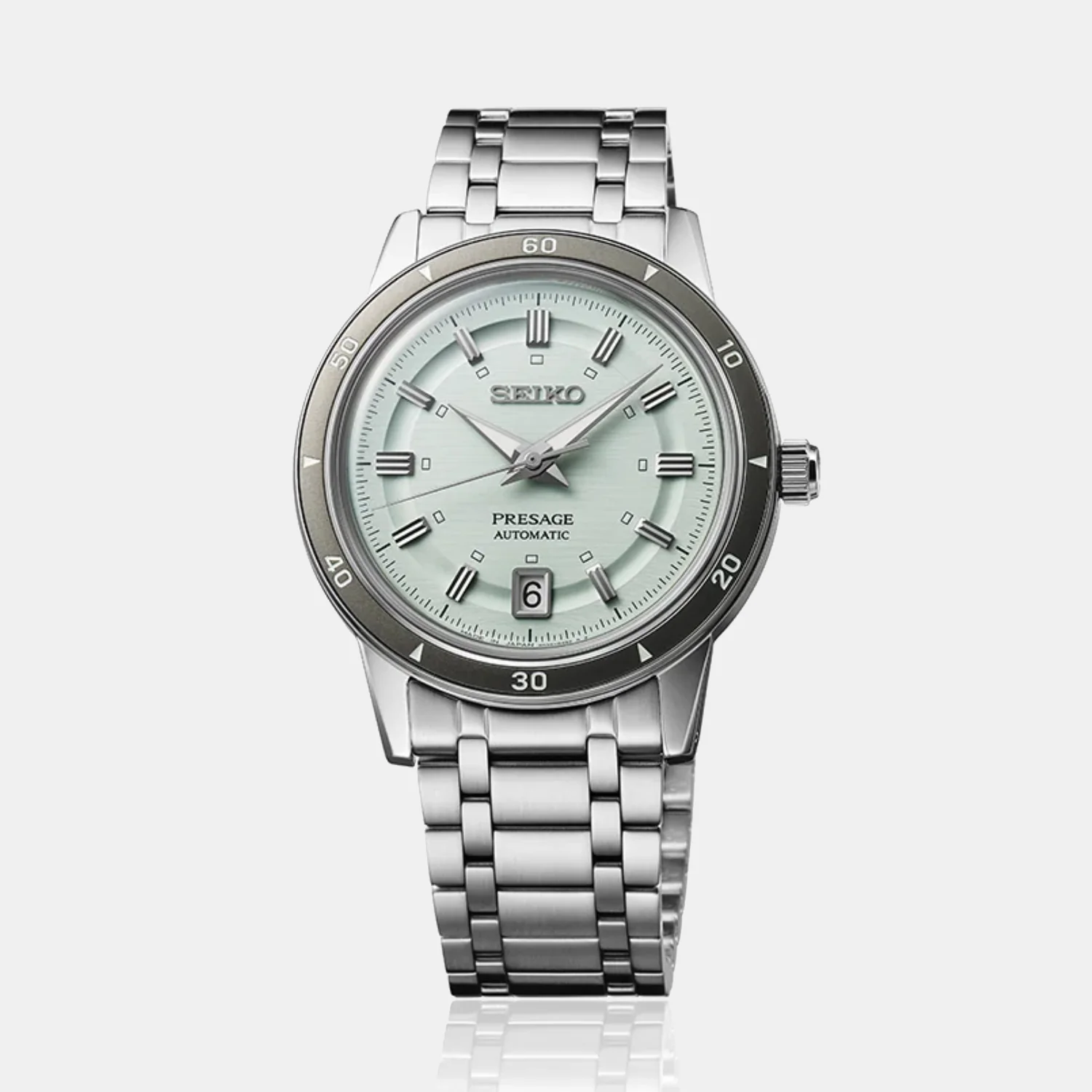 Presage Men Automatic Ice Green Dial Analog Stainless Steel Watch SRPL71J1 - Image 4