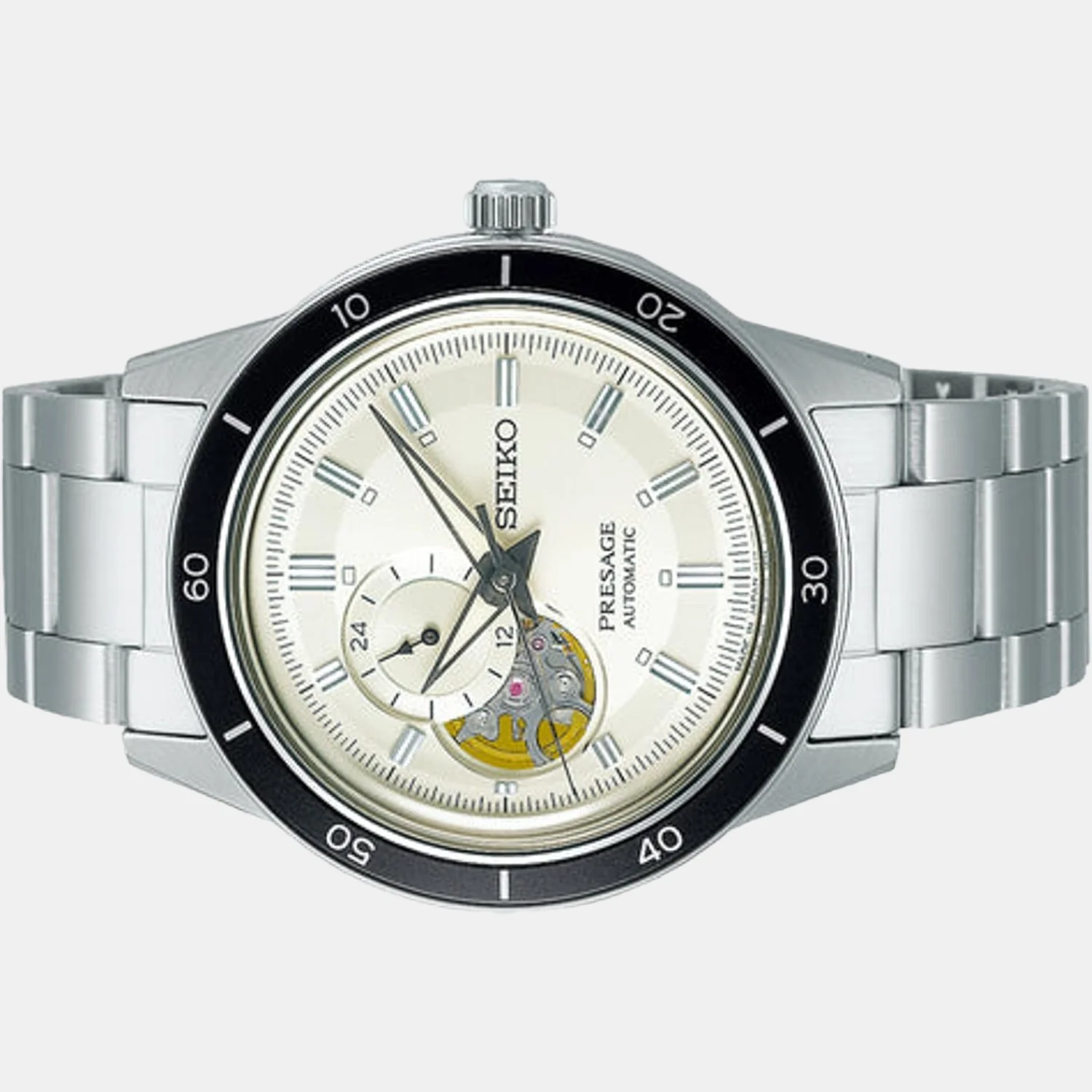 Presage Men Quartz Beige Dial Analog Stainless Steel Watch SSA423J1 - Image 2