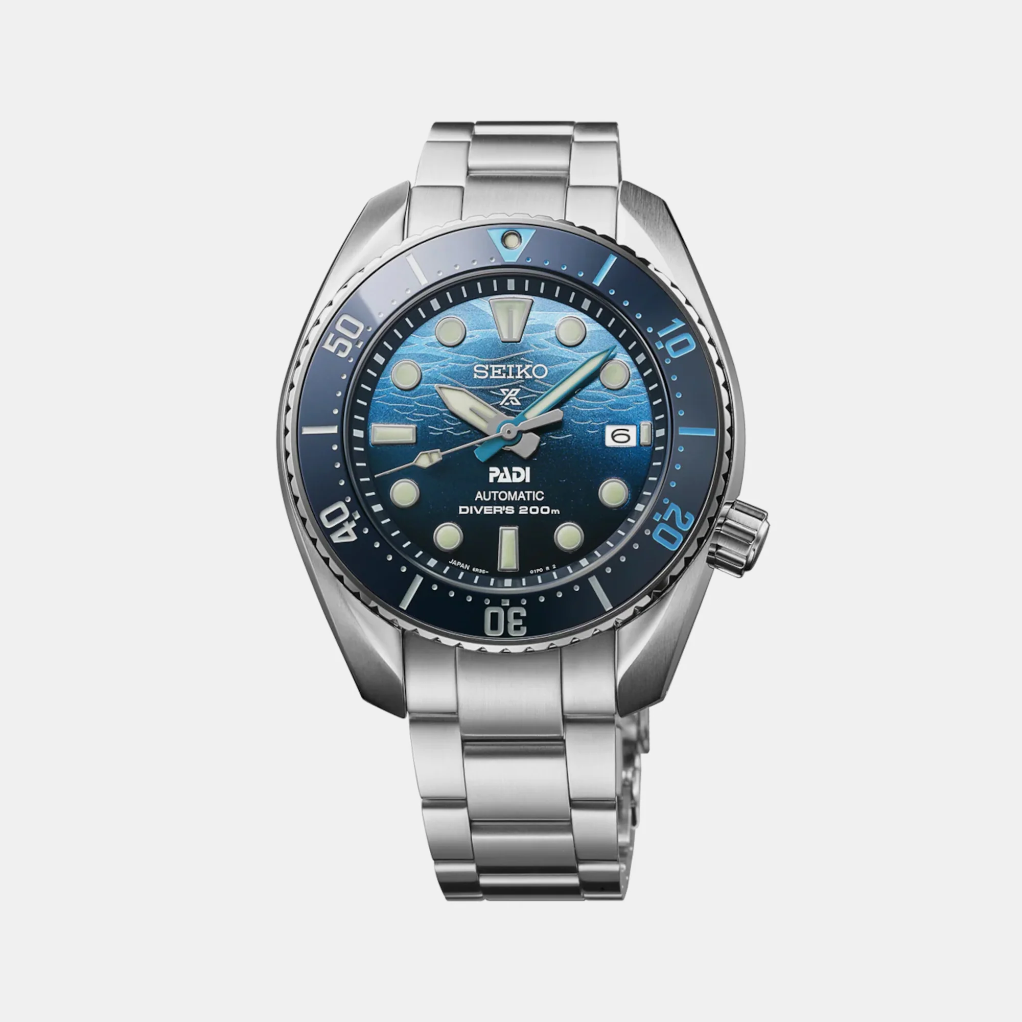 Prospex Great Blue Sumo Scuba PADI Special Edition Analog Stainless Steel Watch SPB375J1 - Image 2
