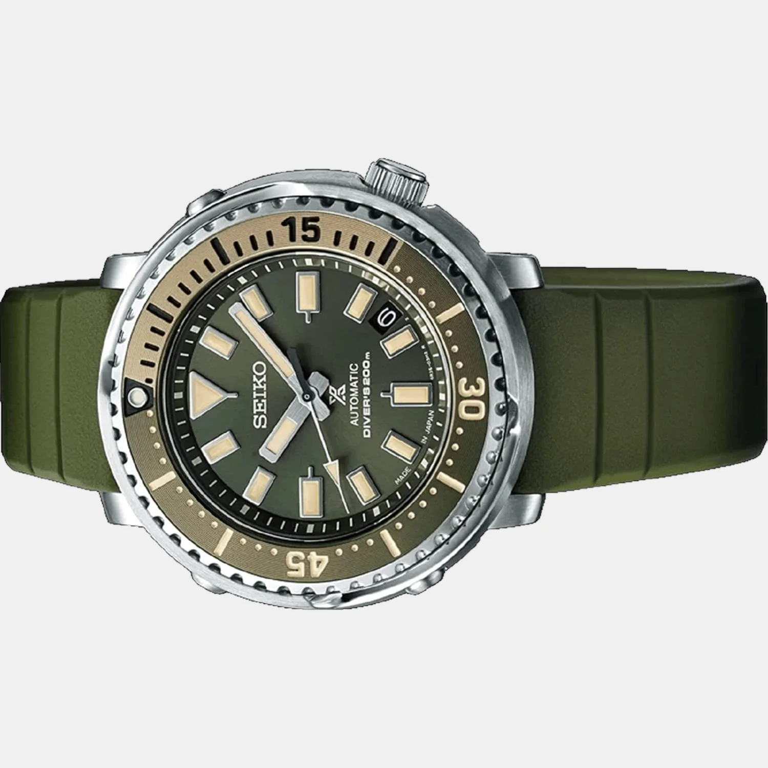 Prospex Men Automatic Green Dial Analog Silicone Watch SRPF83K1 - Image 3
