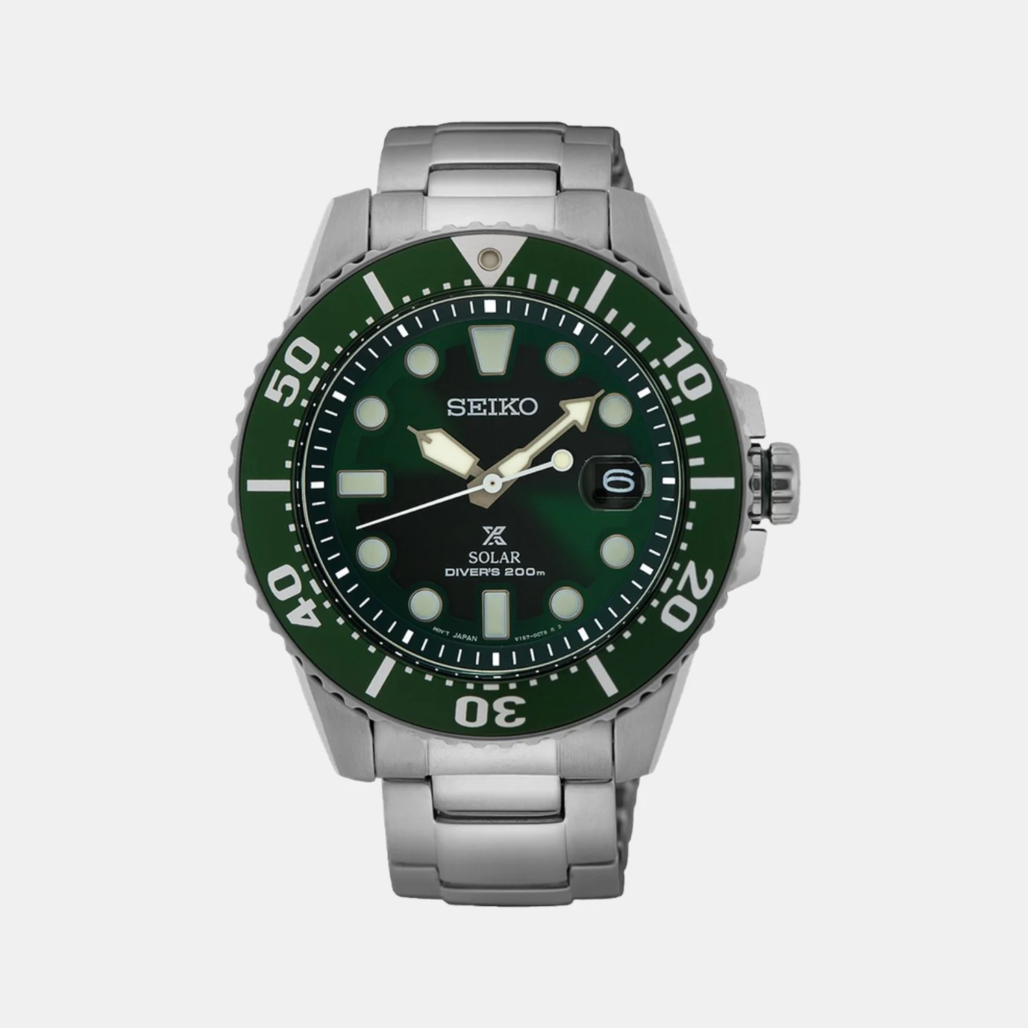 Prospex Men Quartz Green Dial Analog Stainless Steel Watch SNE579P1