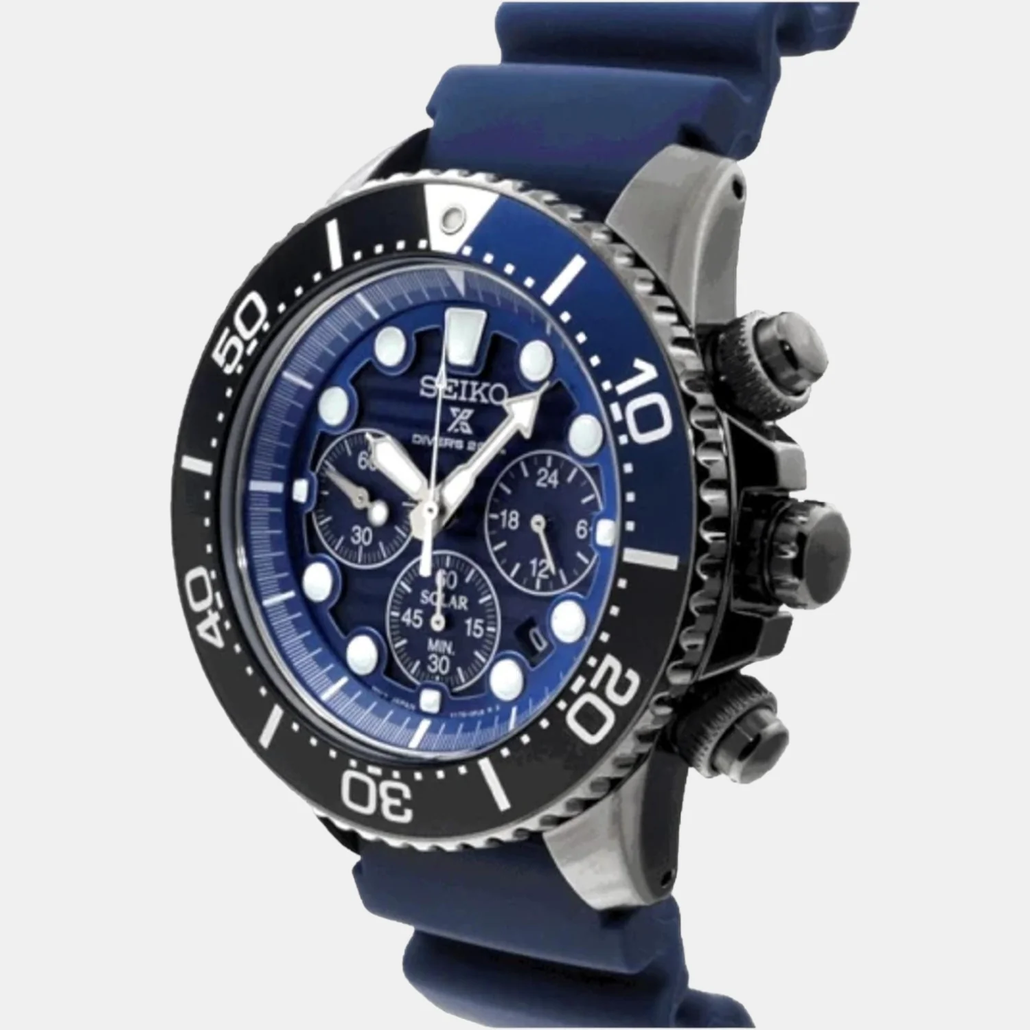 Prospex Men Solar Blue Dial Chronograph Silicone Watch SSC701P1 - Image 4