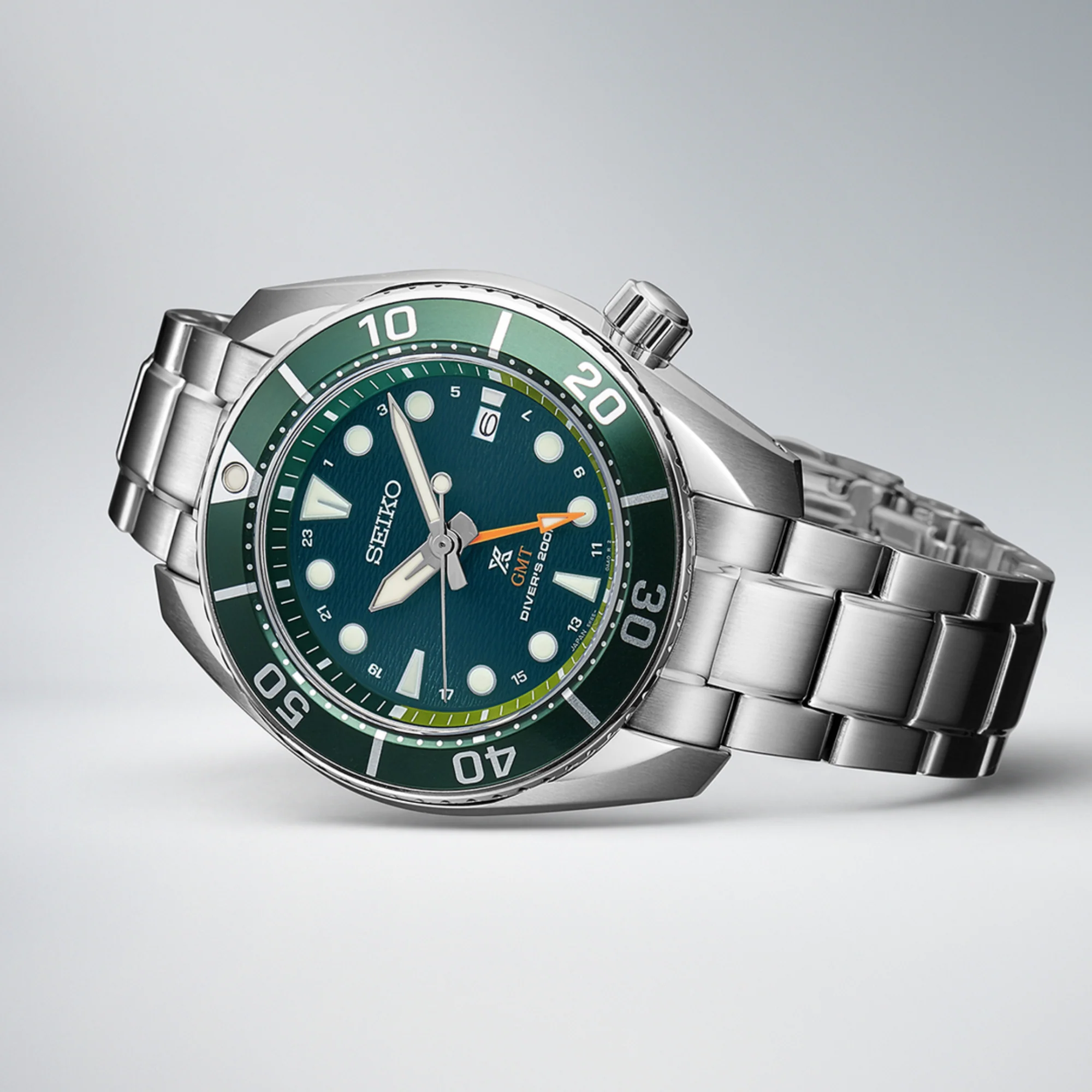 Prospex Men Solar Green Dial Analog Stainless Steel Watch SFK003J1 - Image 3