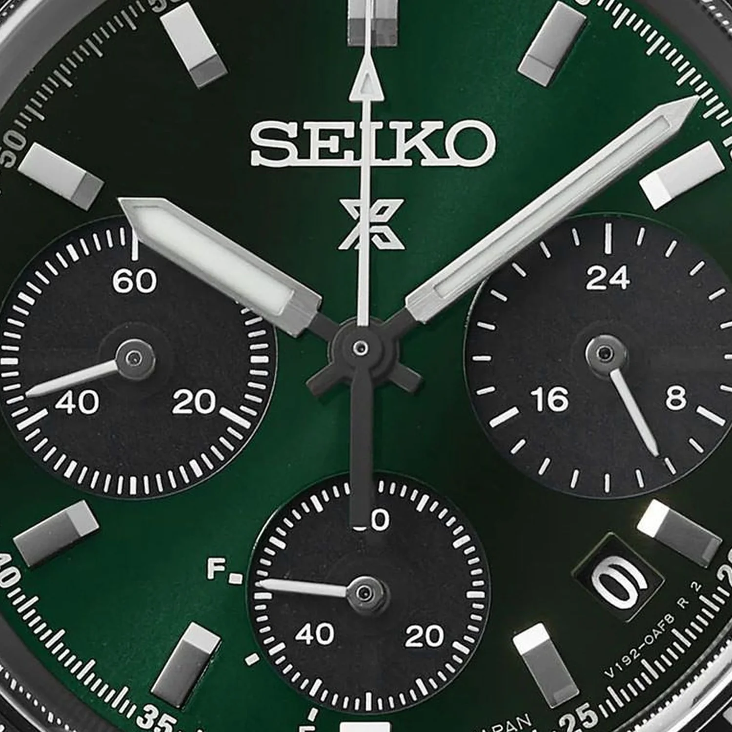 Prospex Men Solar Green Dial Chronograph Stainless Steel Watch SSC933P1 - Image 3