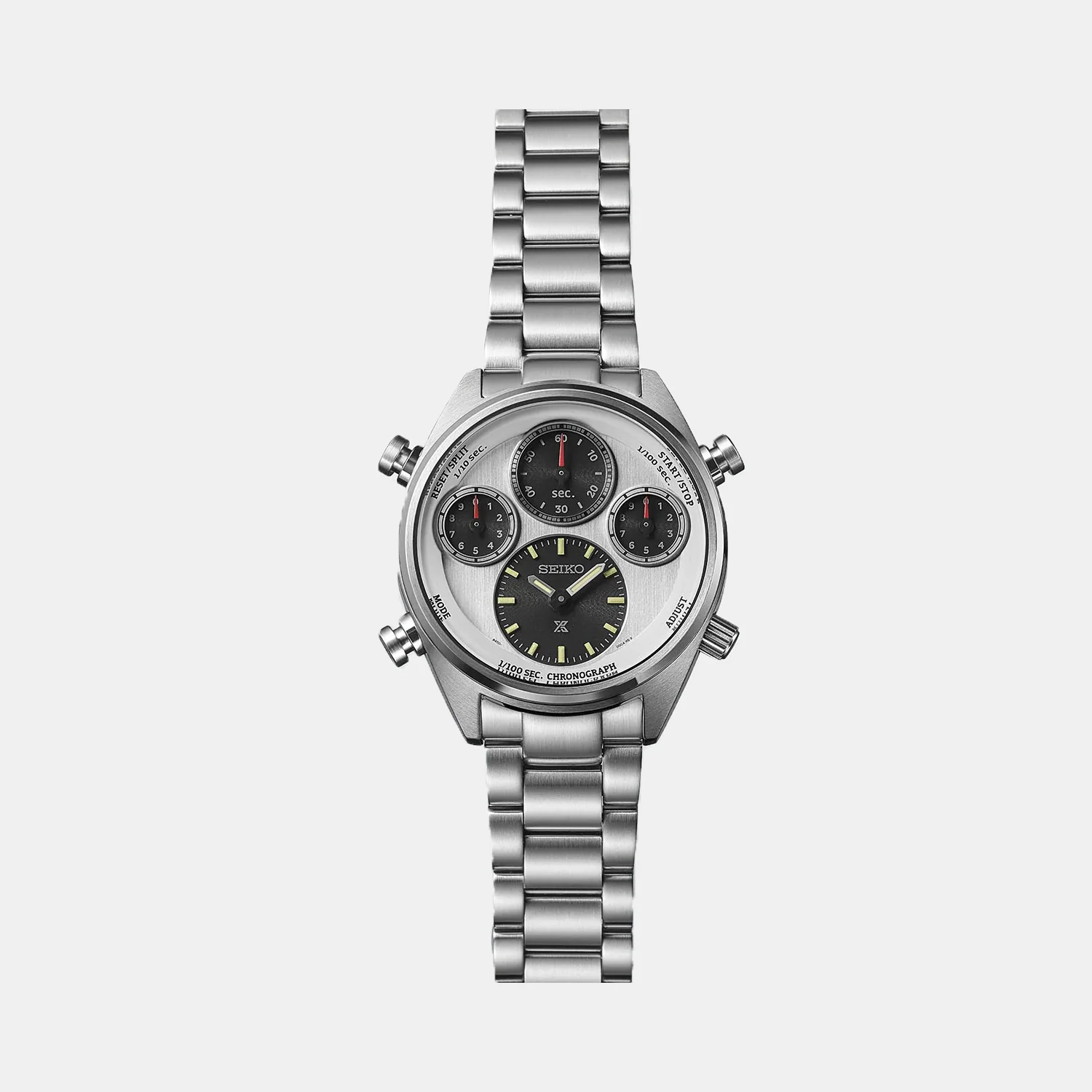 Prospex Men Solar Silver Dial Chronograph Stainless Steel Watch SFJ009P1 - Image 3