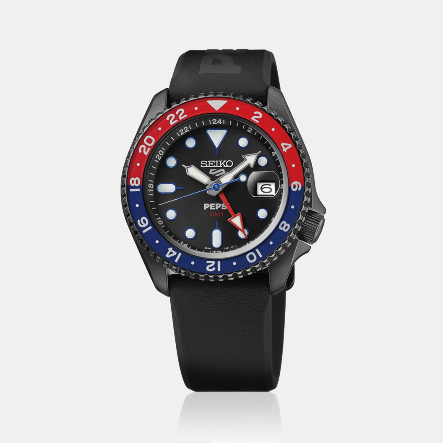 SKX Series 5 Sports x Pepsi Limited Edition Men Black Dial Analog Stainless Steel Watch SSK047K1