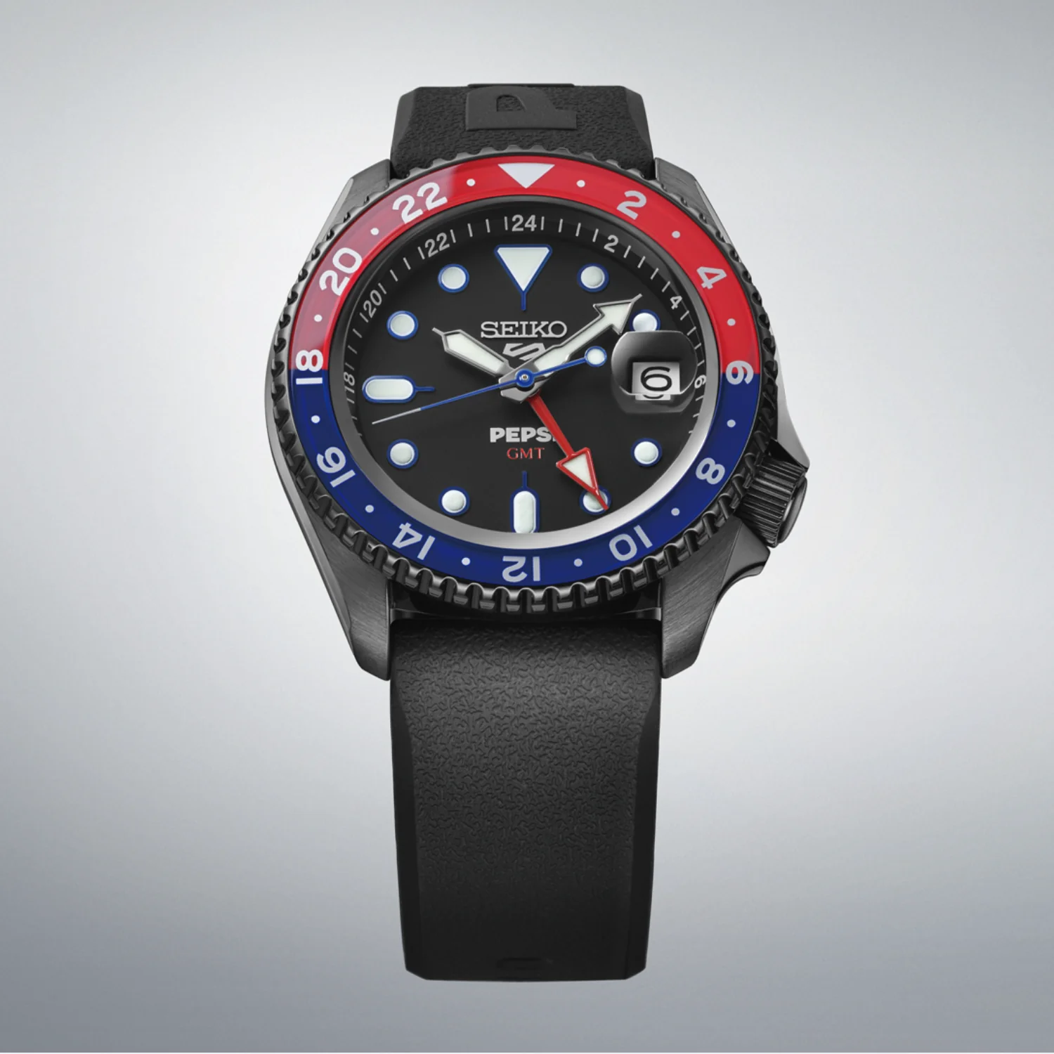 SKX Series 5 Sports x Pepsi Limited Edition Men Black Dial Analog Stainless Steel Watch SSK047K1 - Image 2
