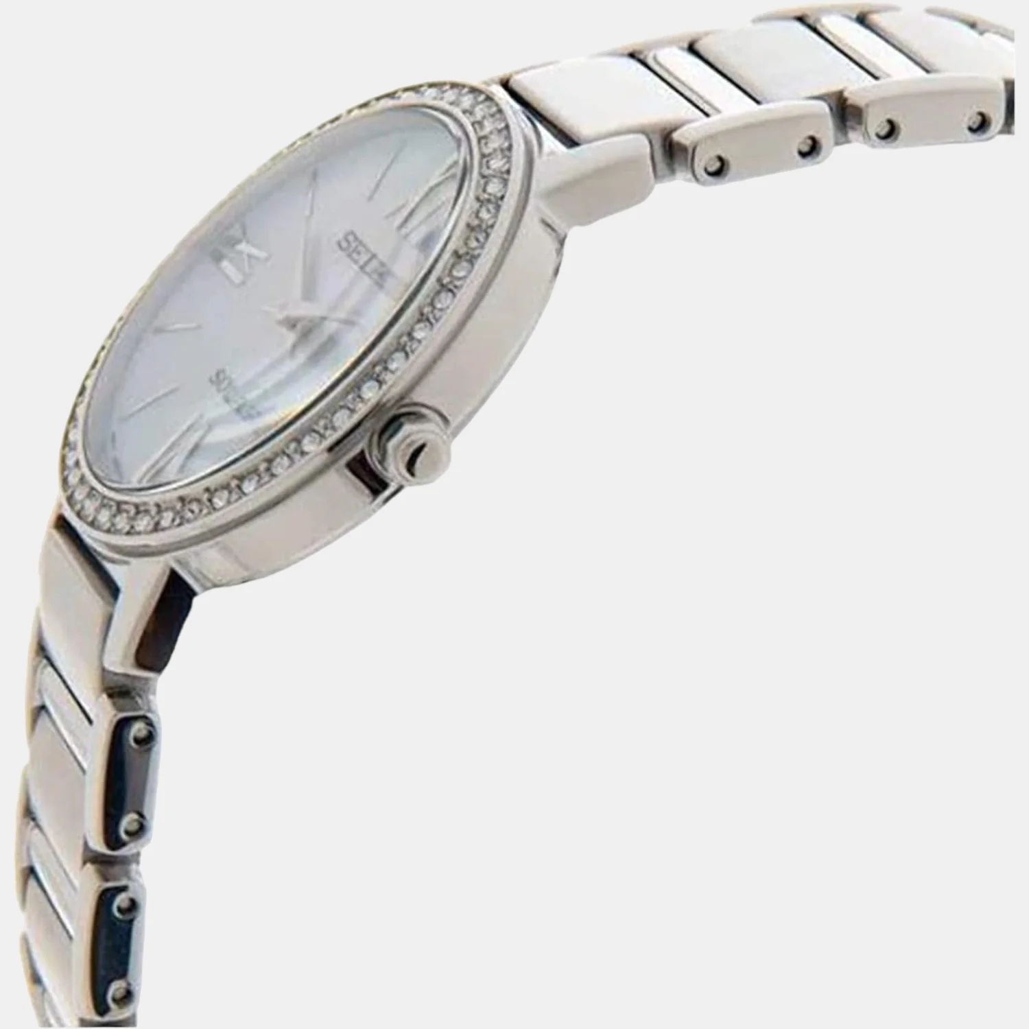 Women Solar Two Tone Dial Analog Stainless Steel Watch SUP431P1 - Image 2