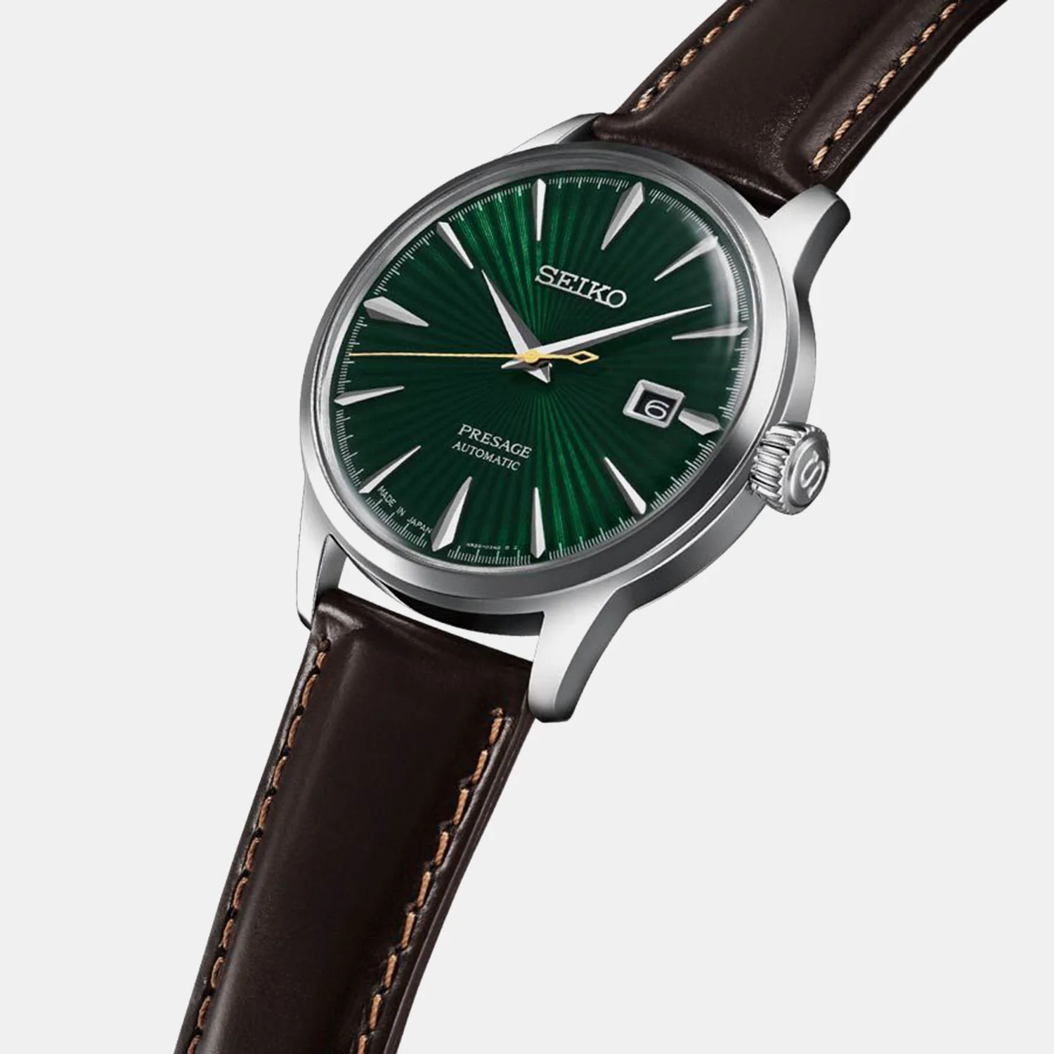 Presage Men Automatic Green Dial Analog Leather Watch SRPD37J1 - Image 4
