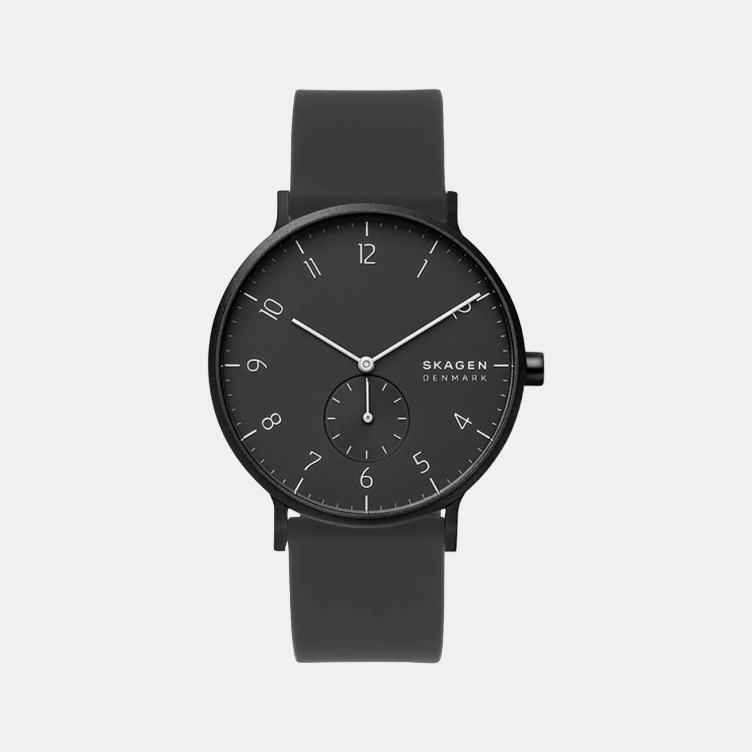 Aaren Kulor Men Quartz Black Dial Analog Silicone Watch SKW6544
