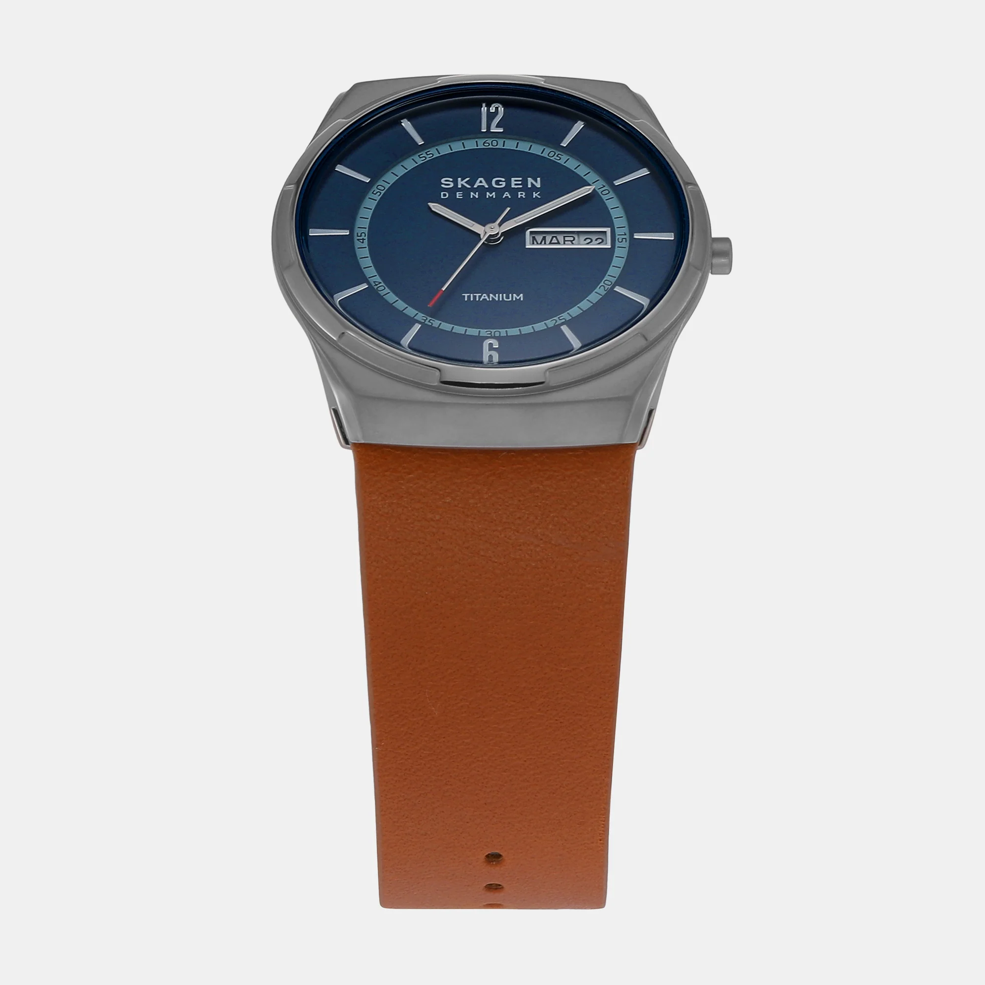 Melbye Men Quartz Grey Dial Analog Leather Watch SKW6906 - Image 4
