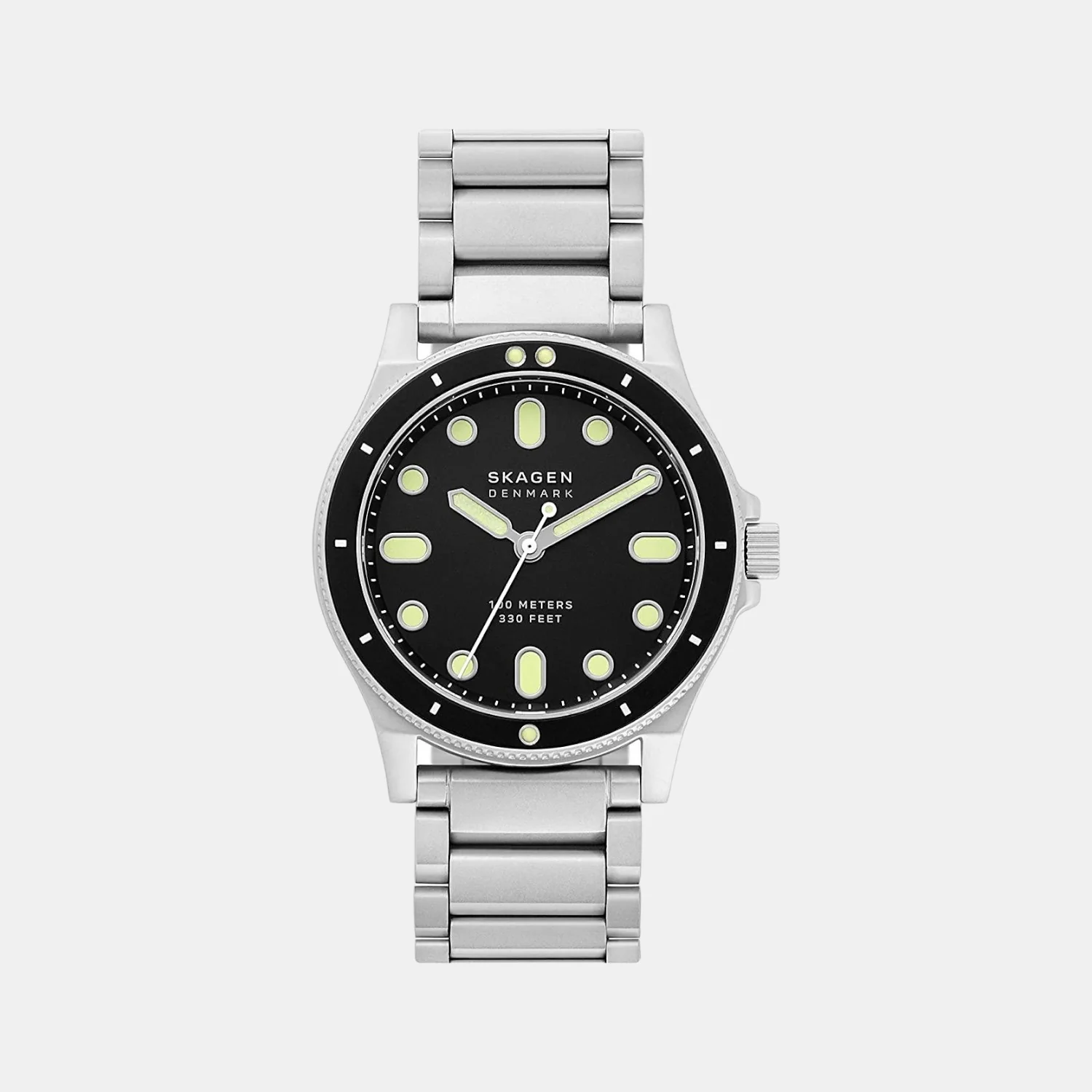 Men Quartz Black Dial Analog Stainless Steel Watch SKW6666