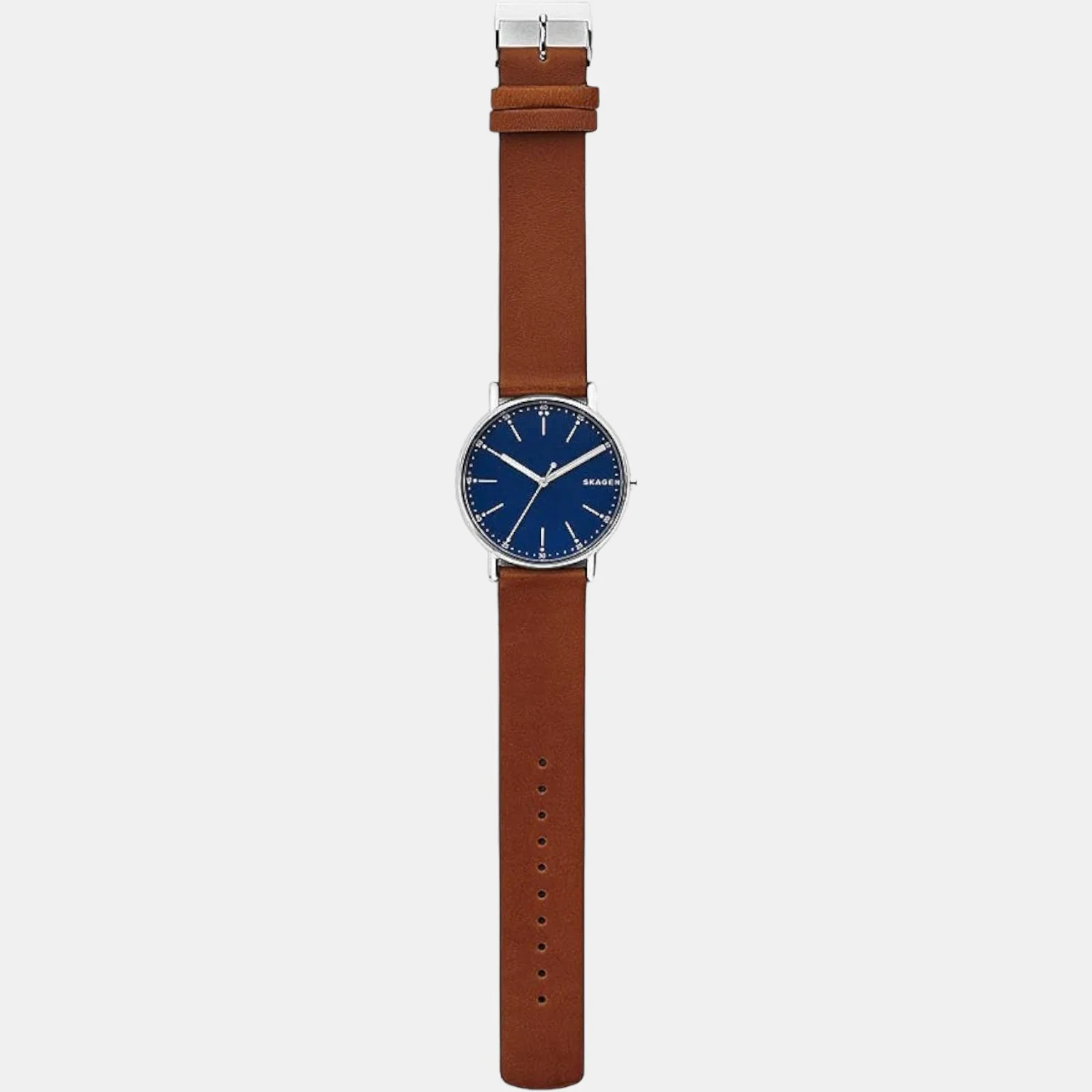 Men Quartz Blue Dial Analog Leather Watch SKW6355I - Image 3