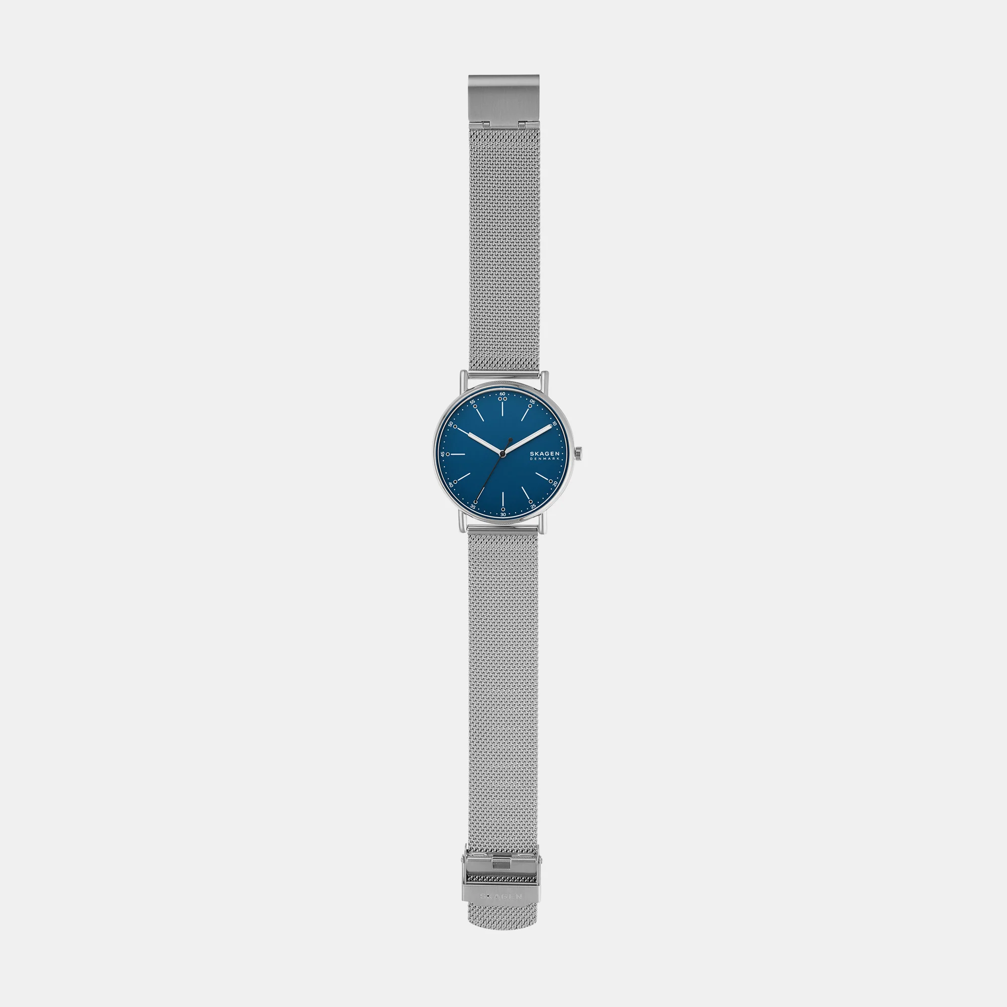 Men Quartz Blue Dial Analog Mesh Watch SKW6904 - Image 8