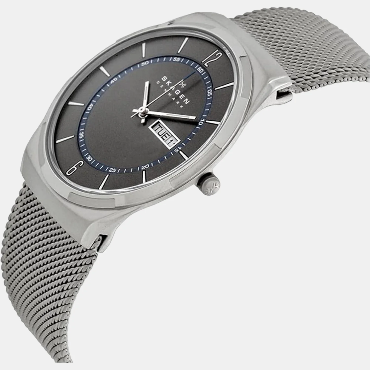 Men Quartz Grey Dial Analog Stainless Steel Watch SKW6078 - Image 4