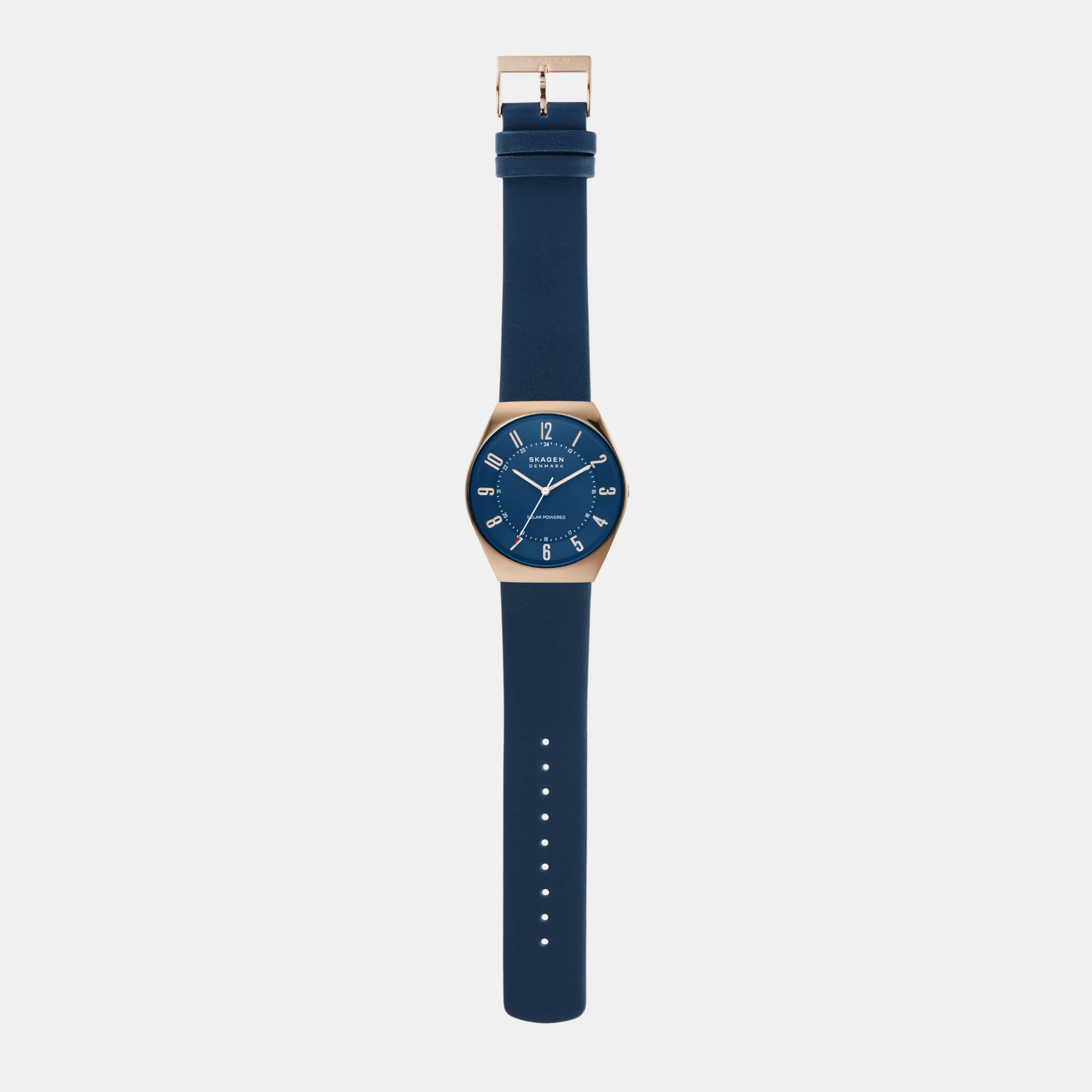 Men Quartz Rose Gold Dial Analog Leather Watch SKW6834 - Image 8