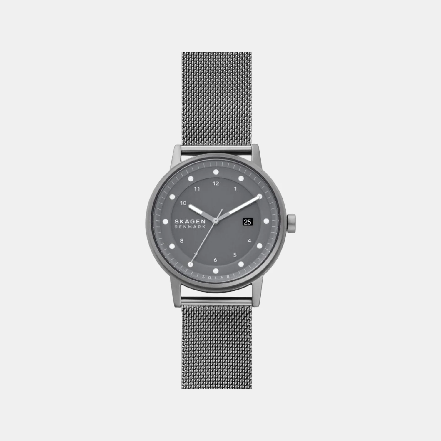 Men Solar Grey Dial Analog Stainless Steel Watch SKW6741