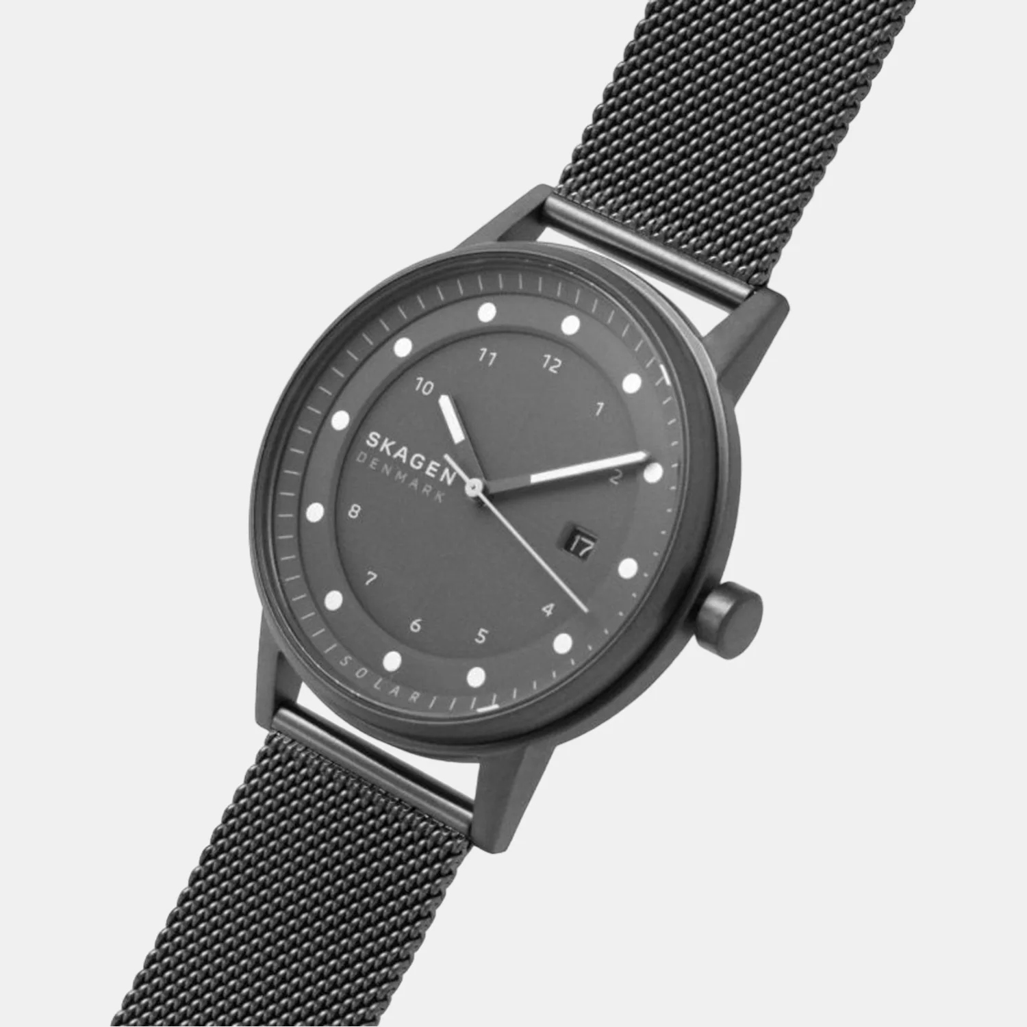Men Solar Grey Dial Analog Stainless Steel Watch SKW6741 - Image 4