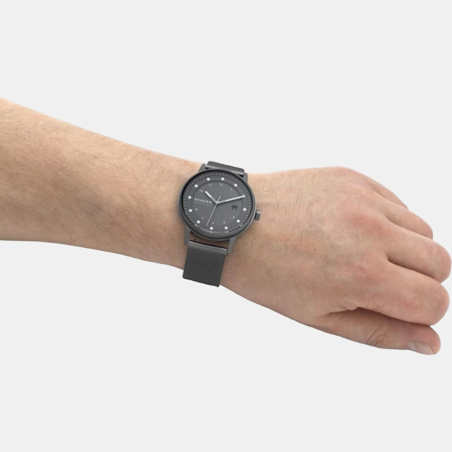 Men Solar Grey Dial Analog Stainless Steel Watch SKW6741 - Image 7