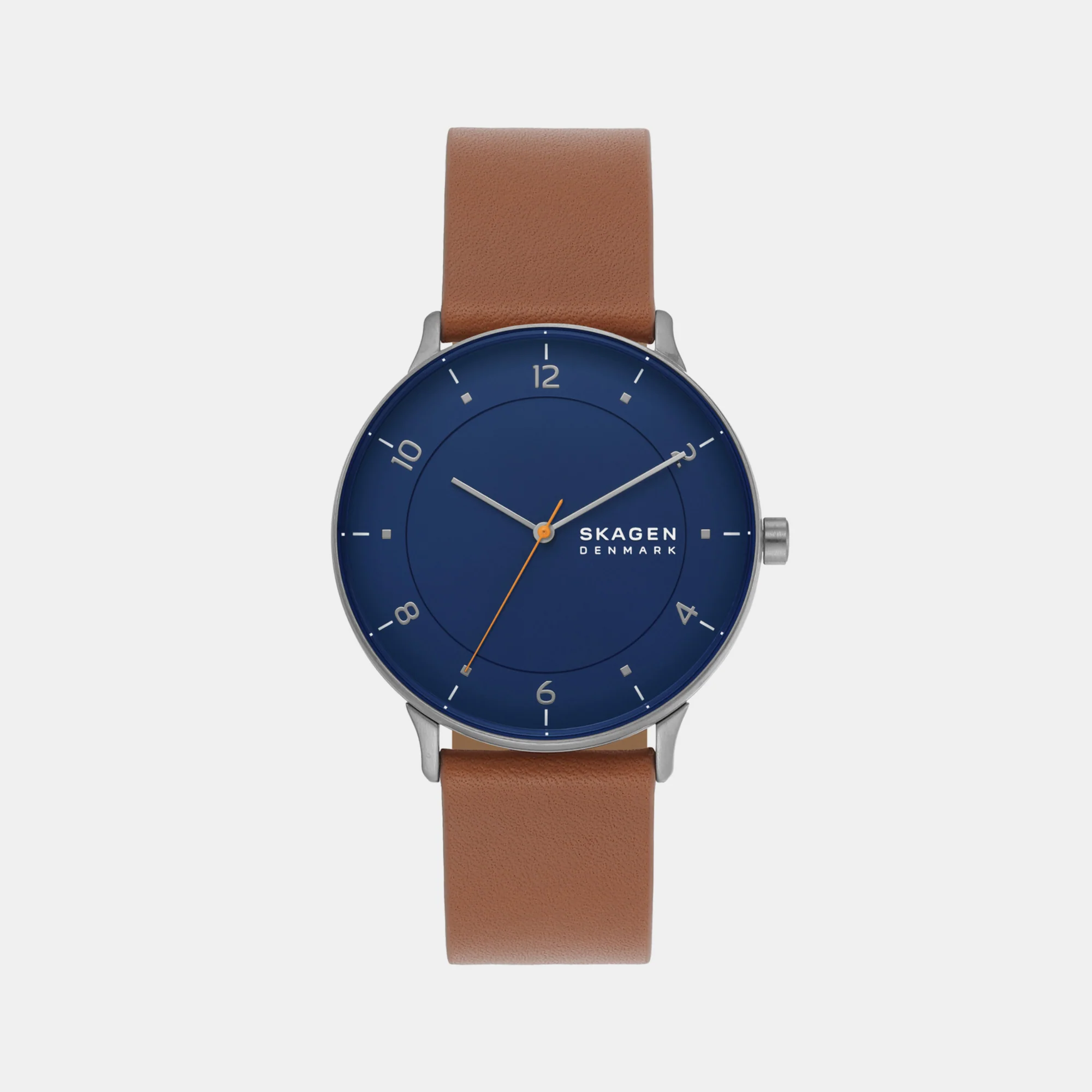 Riis Men Quartz Blue Dial Analog Leather Watch SKW6885