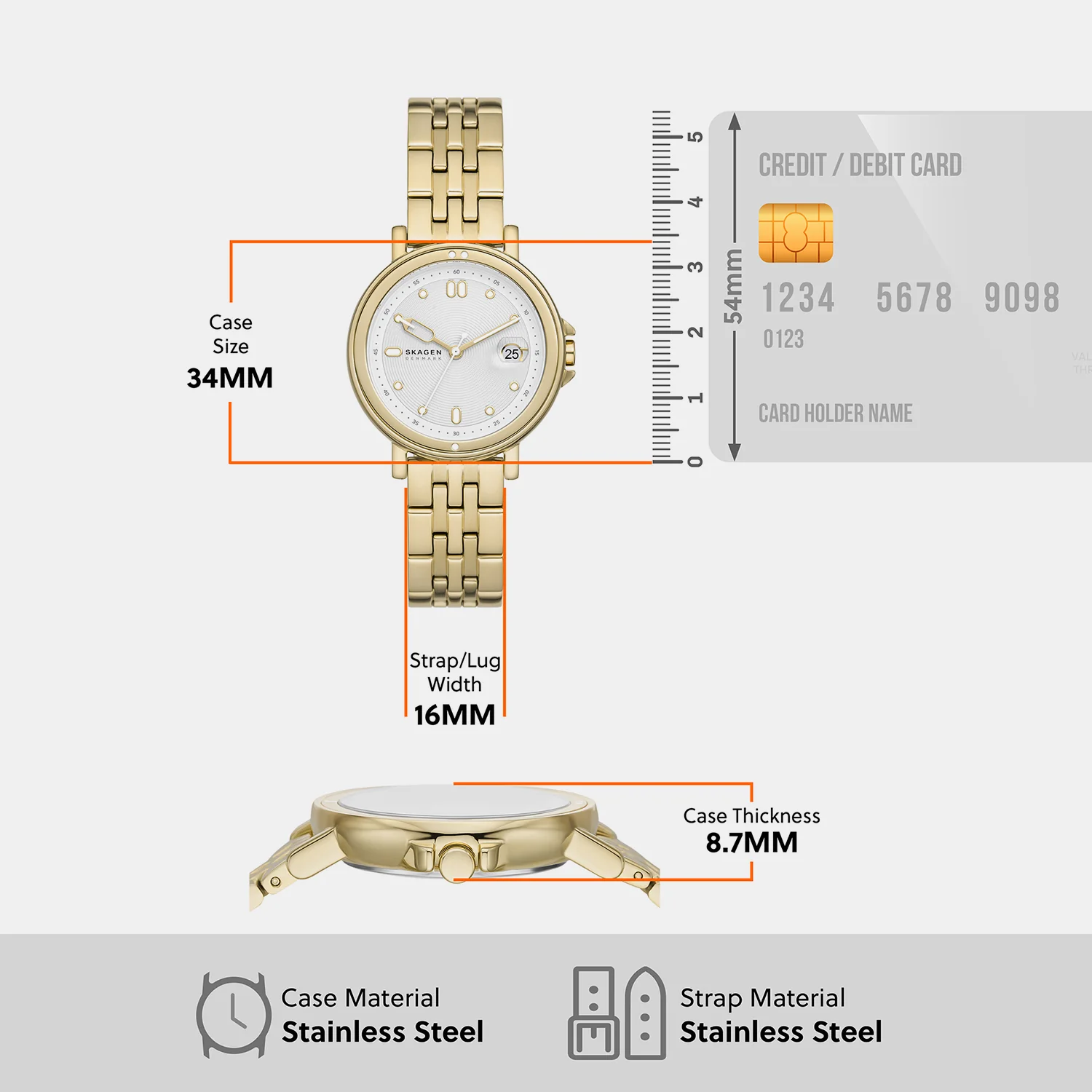 Signatur Lille Sport Women Quartz Silver Dial Analog Stainless Steel Watch SKW3135 - Image 7