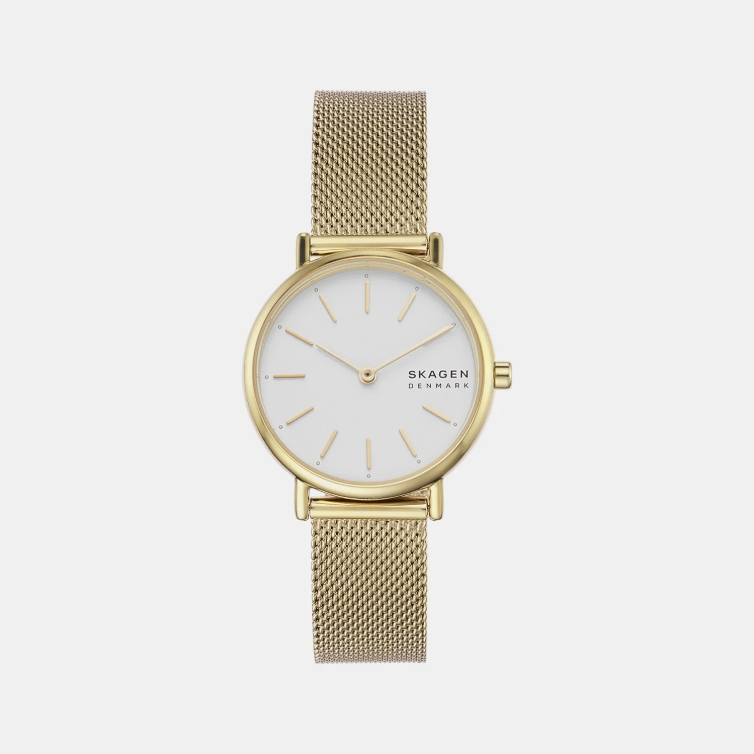 Signatur Lille Women Quartz White Dial Analog Mesh Watch SKW2693