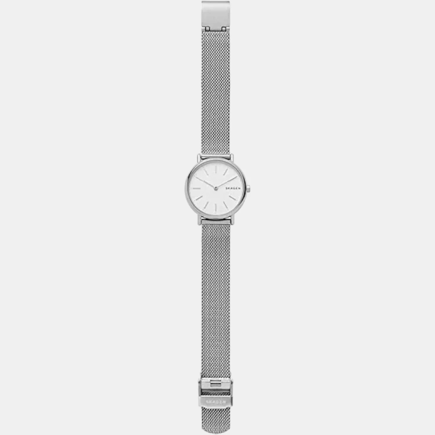 Signatur Lille Women Quartz White Dial Analog Mesh Watch SKW2692 - Image 4