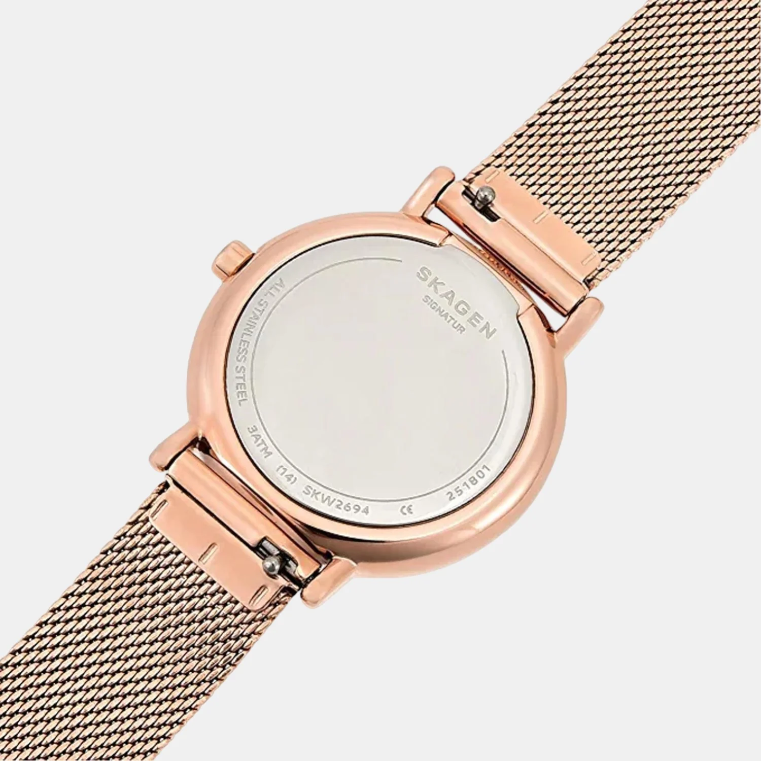 Signatur Lille Women Quartz White Dial Analog Stainless Steel Watch SKW2694 - Image 4