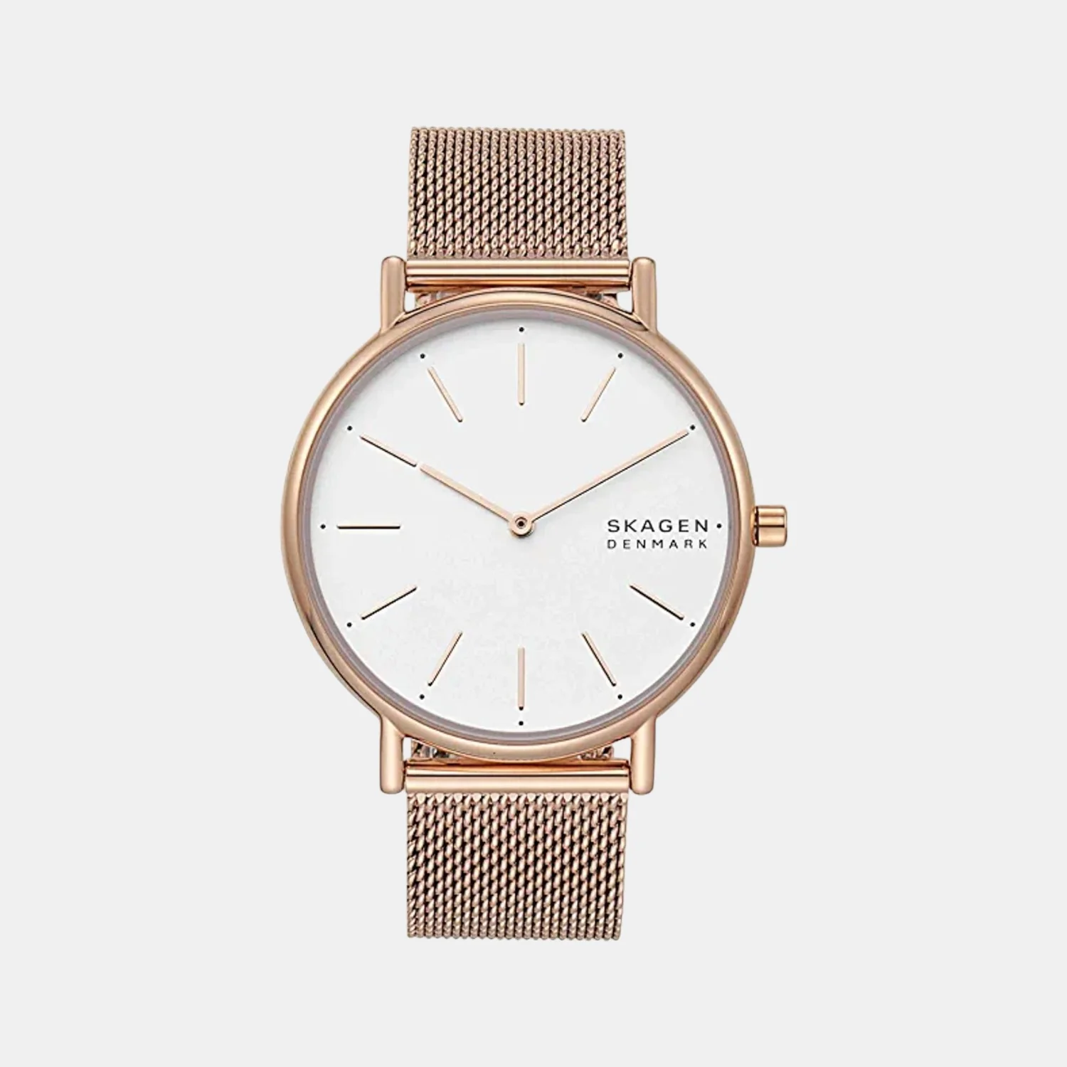Signatur Women Quartz White Dial Analog Mesh Watch SKW2784