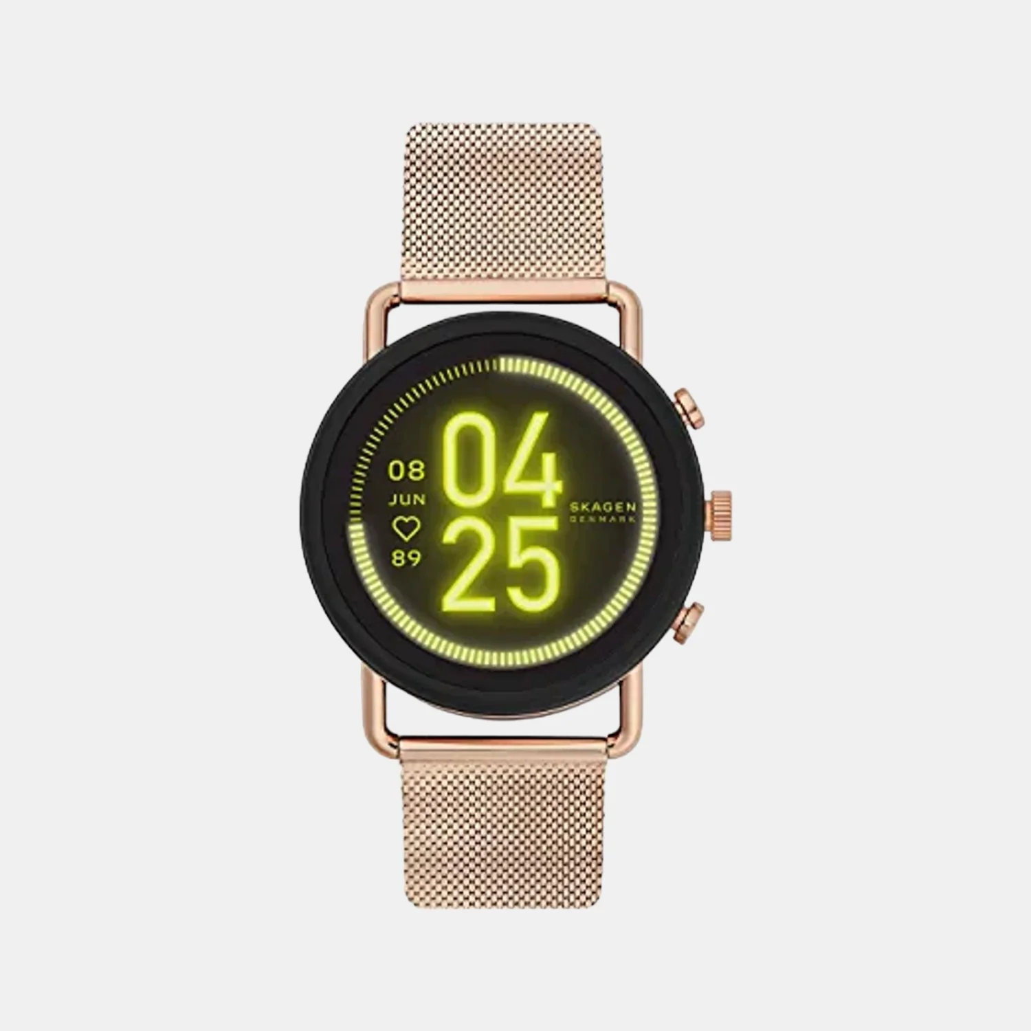 Women Processor Black Dial Digital Stainless Steel Watch SKT5204