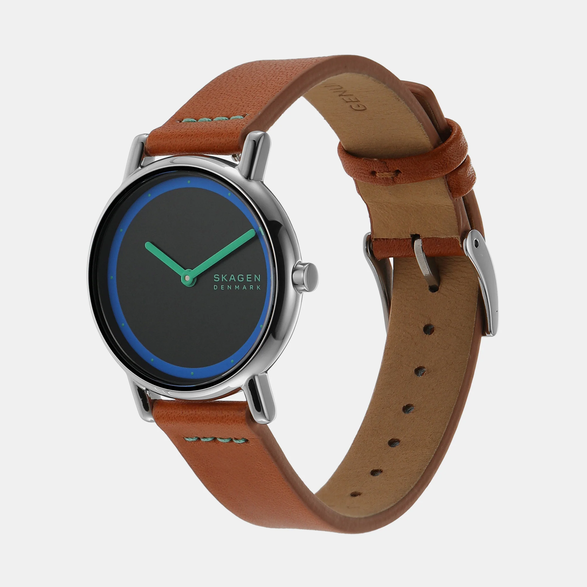 Women Quartz Black Dial Analog Leather Watch SKW3116 - Image 2