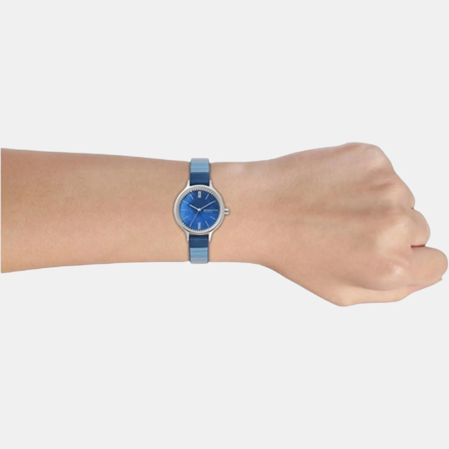 Women Quartz Blue Dial Analog Leather Watch SKW2906 - Image 5