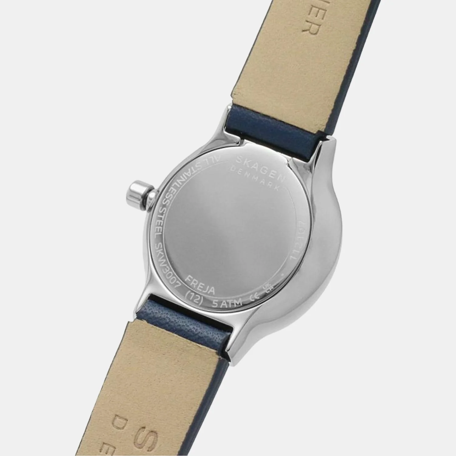Women Quartz Blue Dial Analog Leather Watch SKW3007 - Image 6