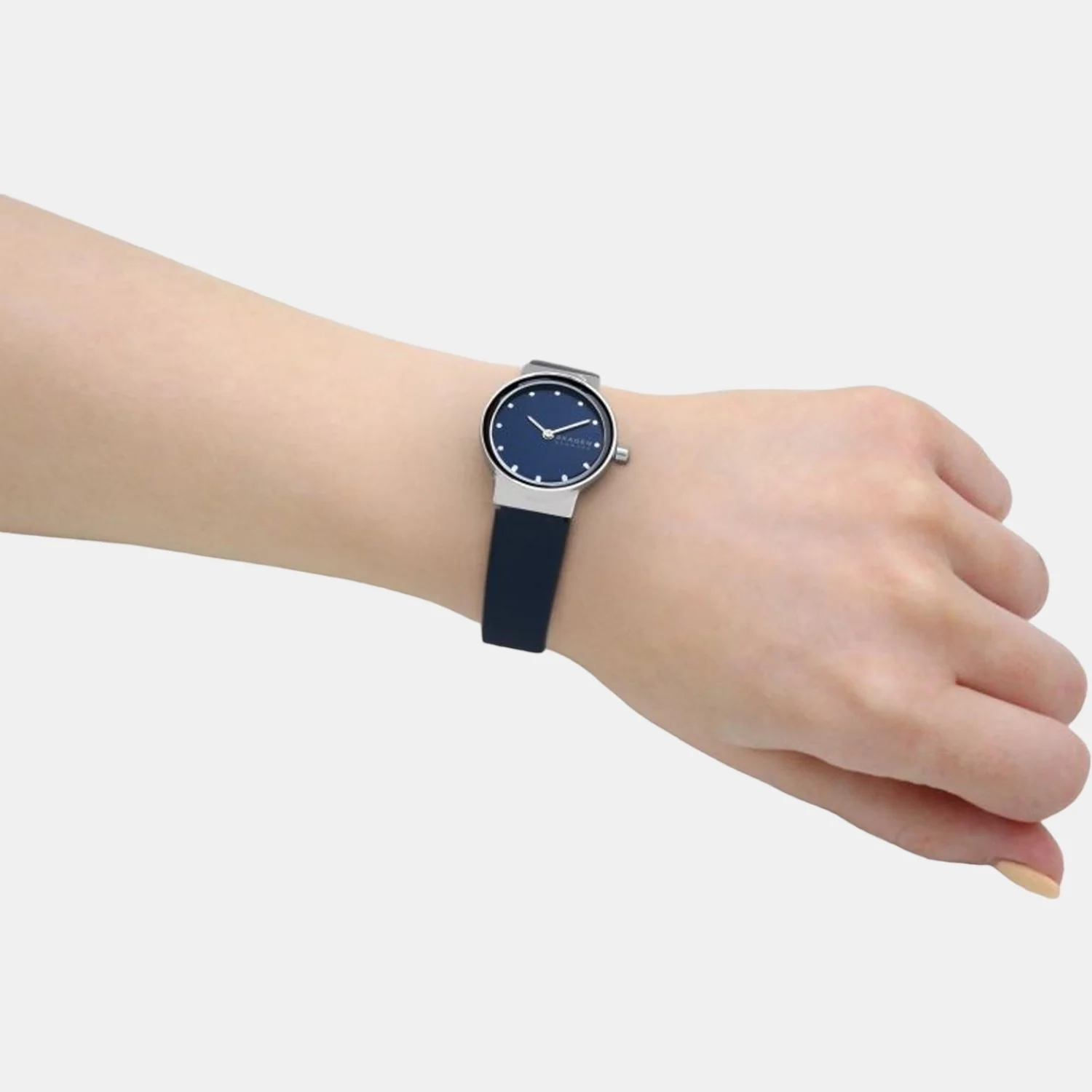 Women Quartz Blue Dial Analog Leather Watch SKW3007 - Image 8