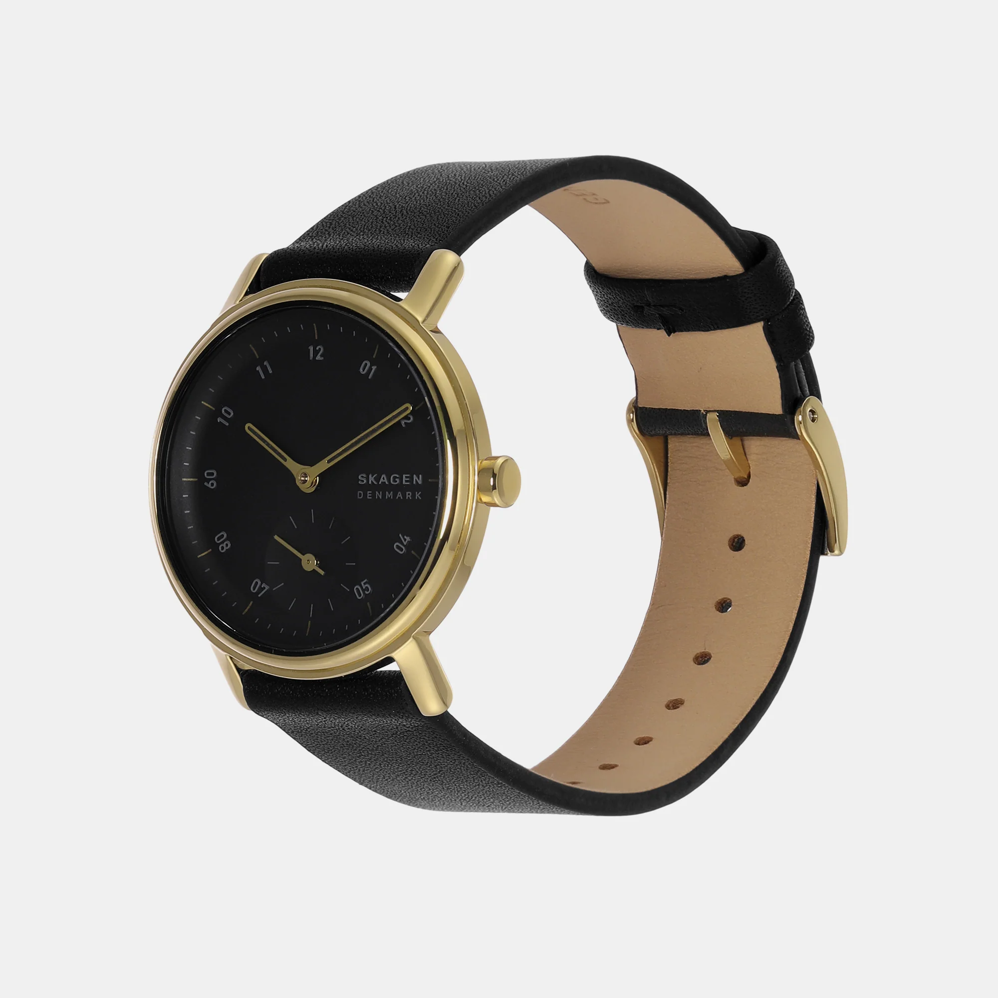 Women Quartz Gold Dial Analog Leather Watch SKW3114 - Image 4