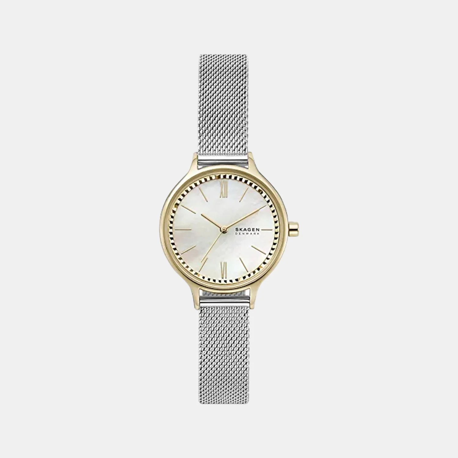Women Quartz Mother Of Pearl Dial Analog Stainless Steel Watch SKW2866